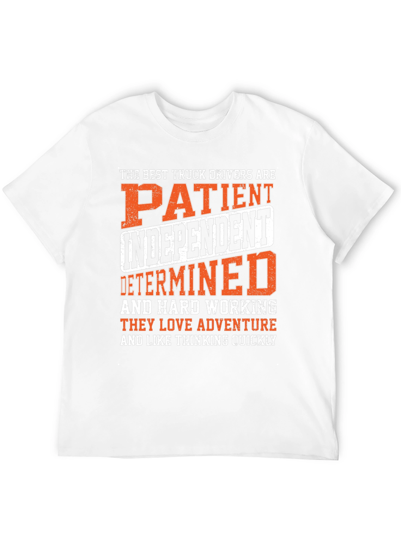 Black Truck Driver Graphic Tee: Patient, Independent, Determined view 12