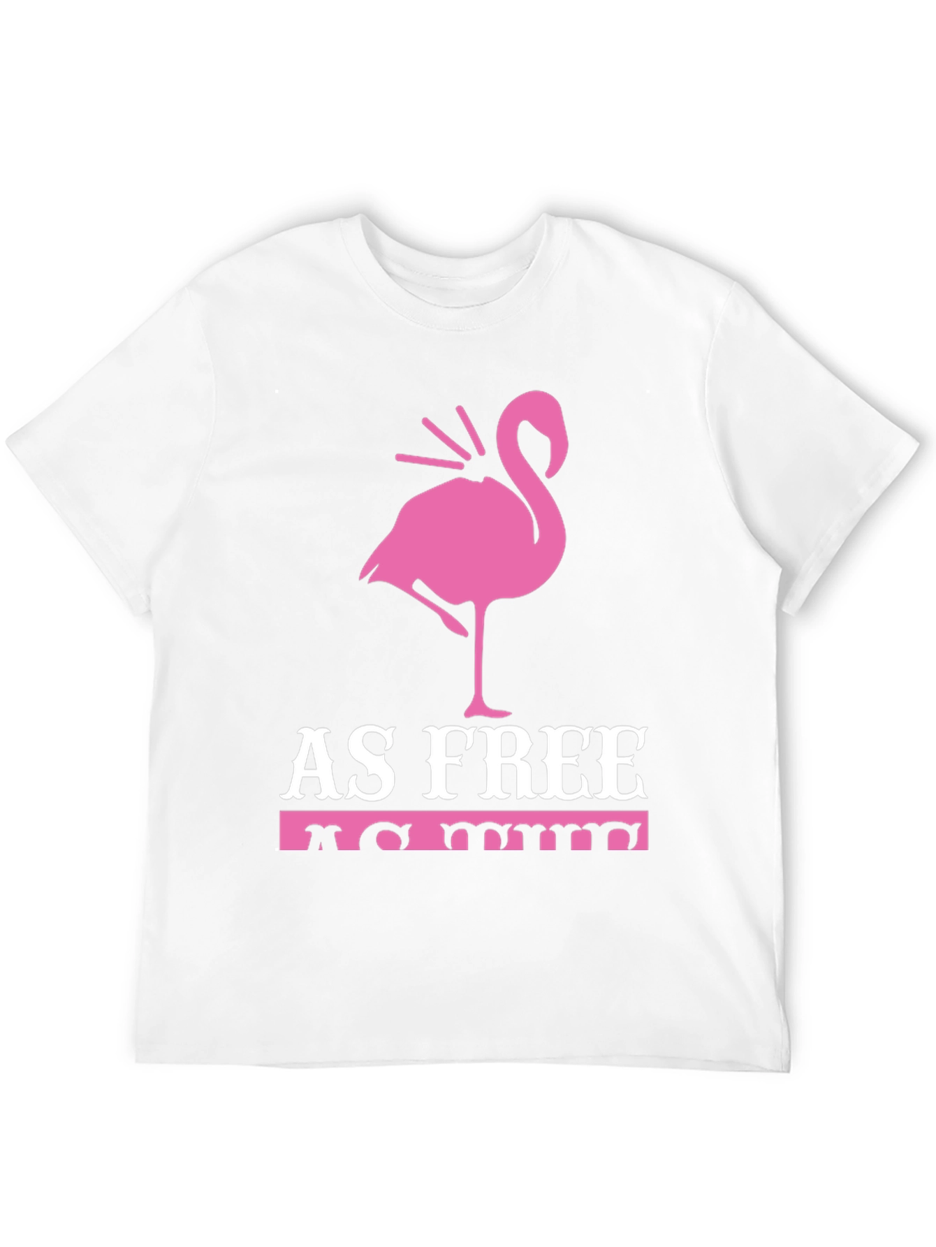 Black As Free As Me Flamingo Graphic Tee view 12