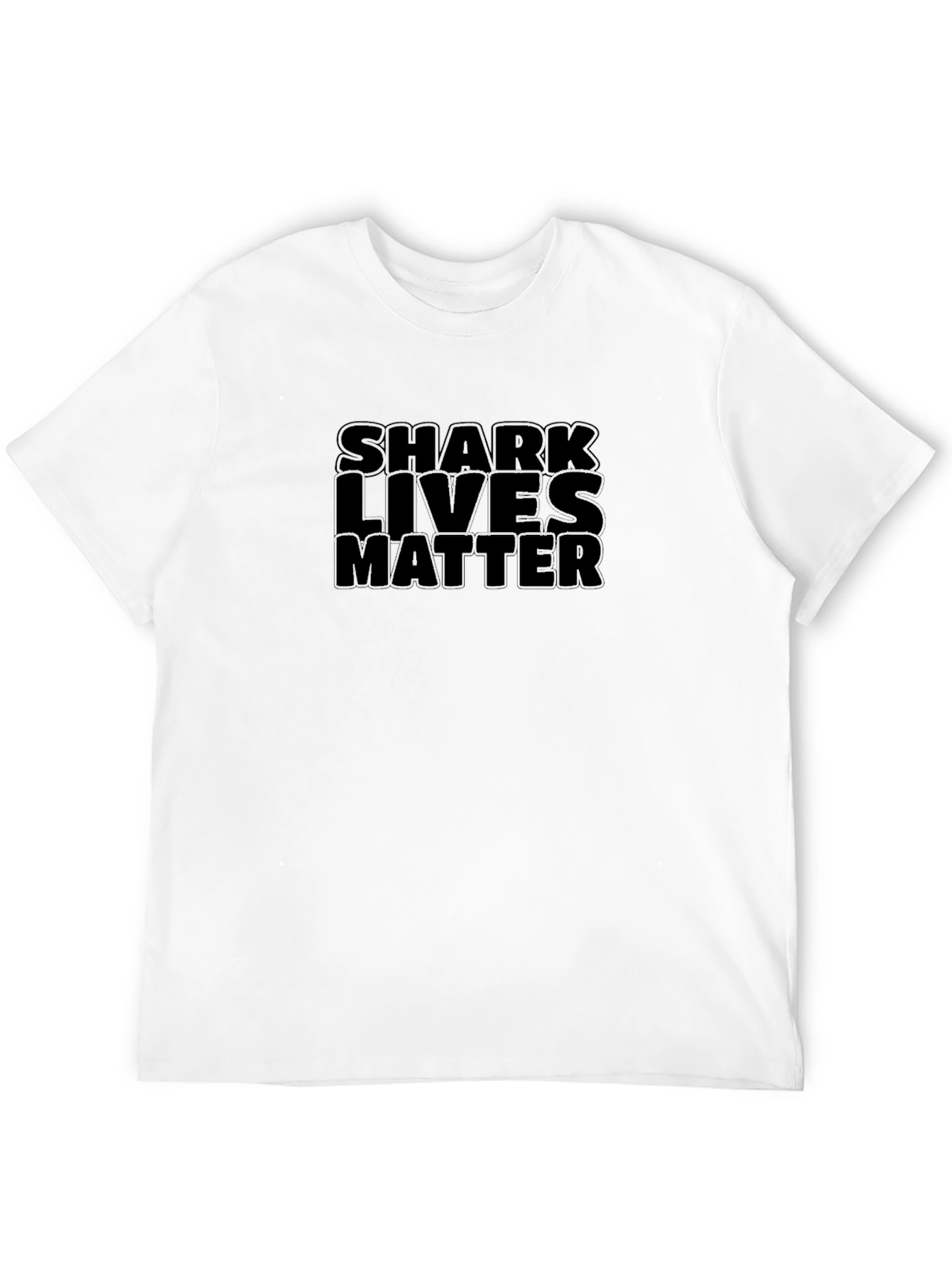 Black Shark Lives Matter - Black Crew Neck T-Shirt view 12