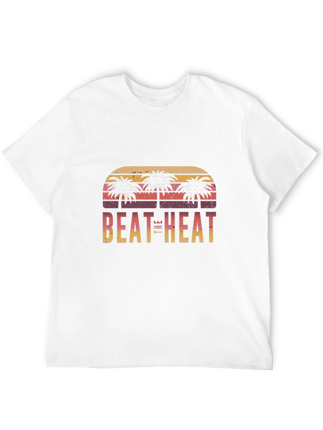 Black Beat The Heat Palm Tree Graphic Tee view 12