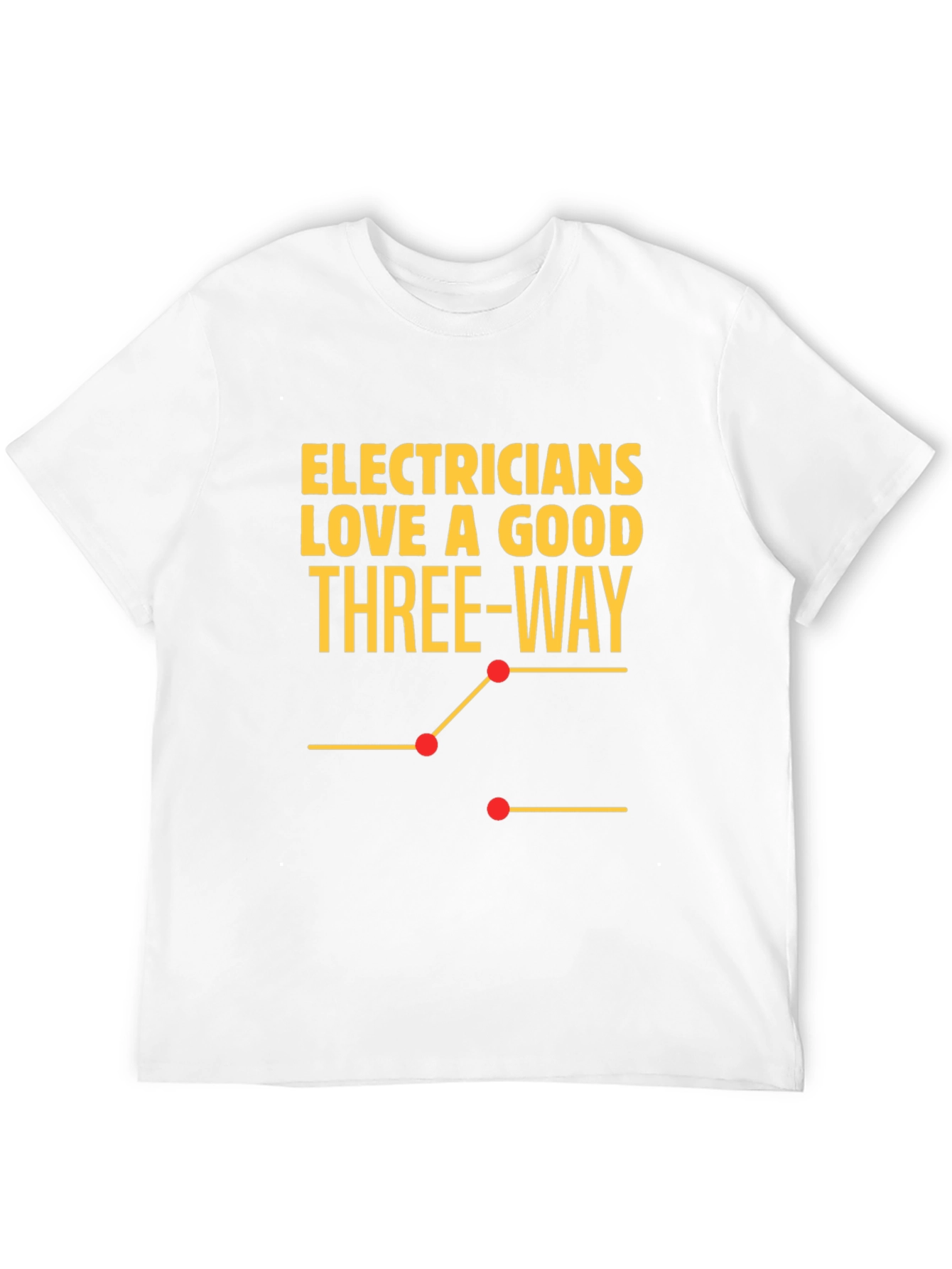 Black Electrician Three-Way Funny T-Shirt view 12