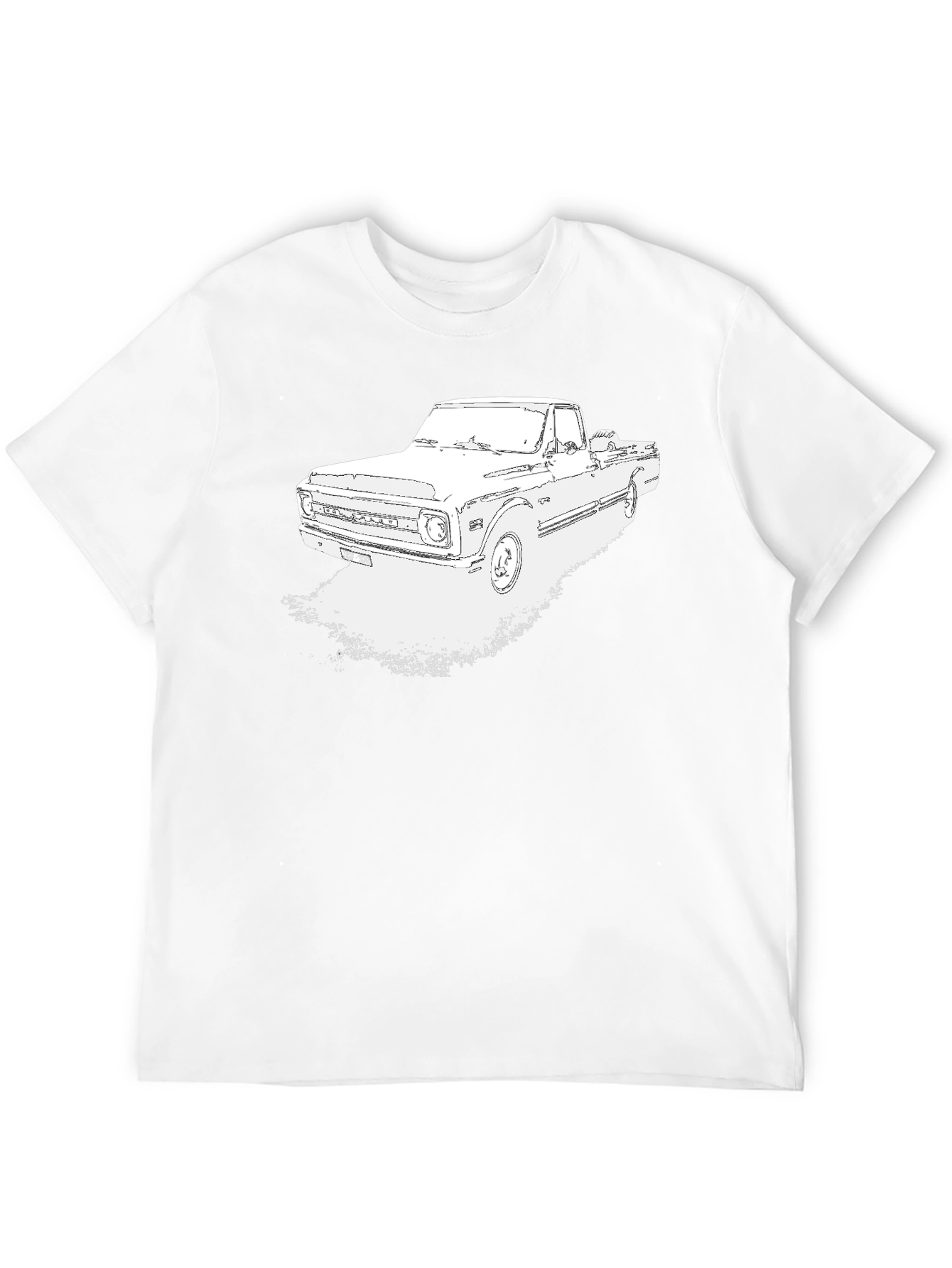 Black Vintage Truck Graphic Tee - Classic Car T-Shirt view 12