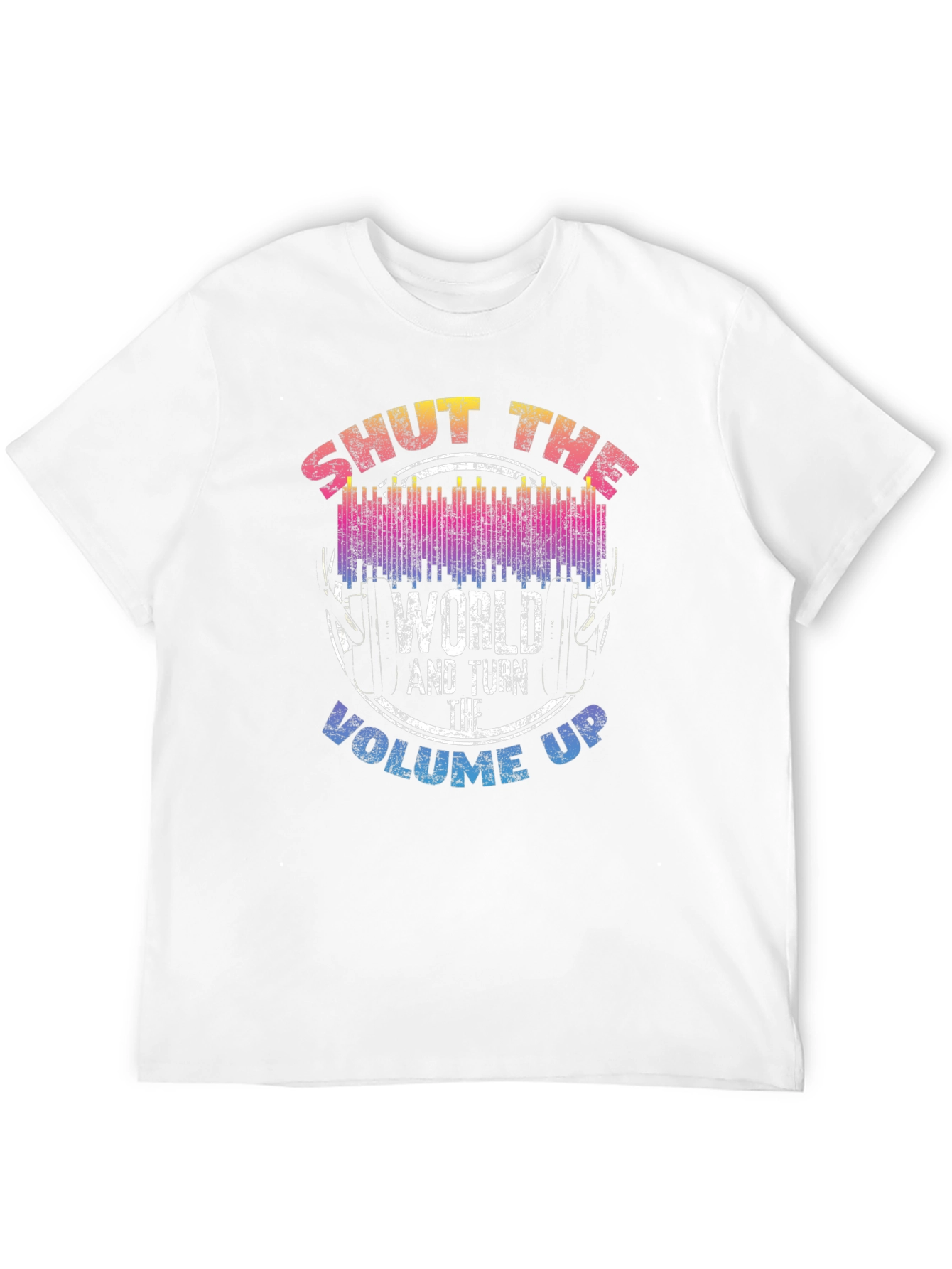 Black Shut The World Up Graphic T-Shirt view 12