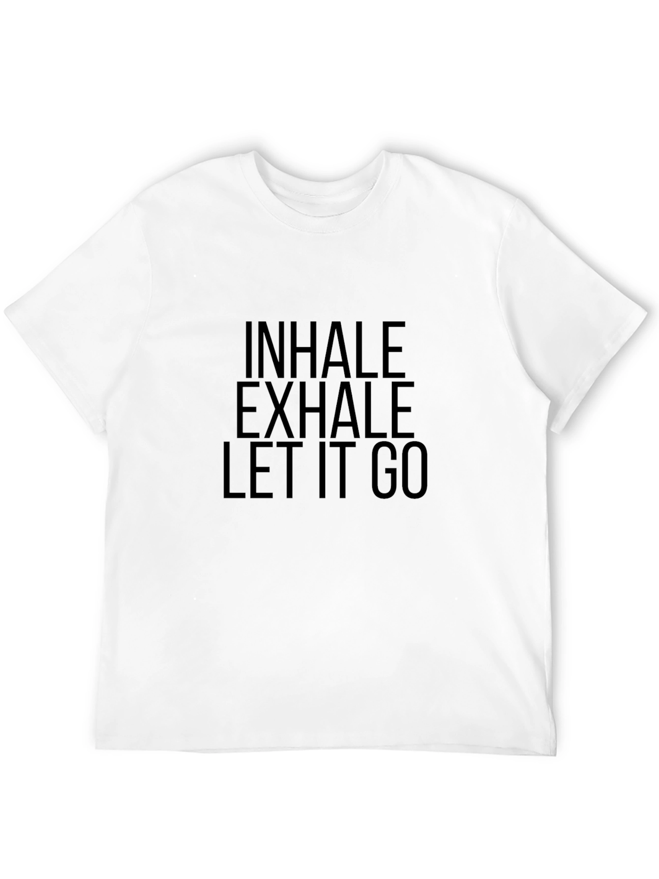 Black Inhale Exhale Let It Go T-Shirt view 12