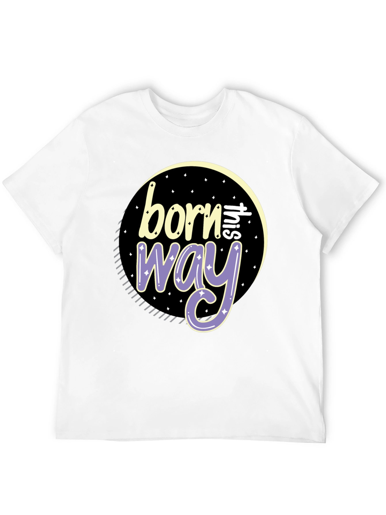 Black Born This Way Graphic Tee - Stylish Comfort view 12