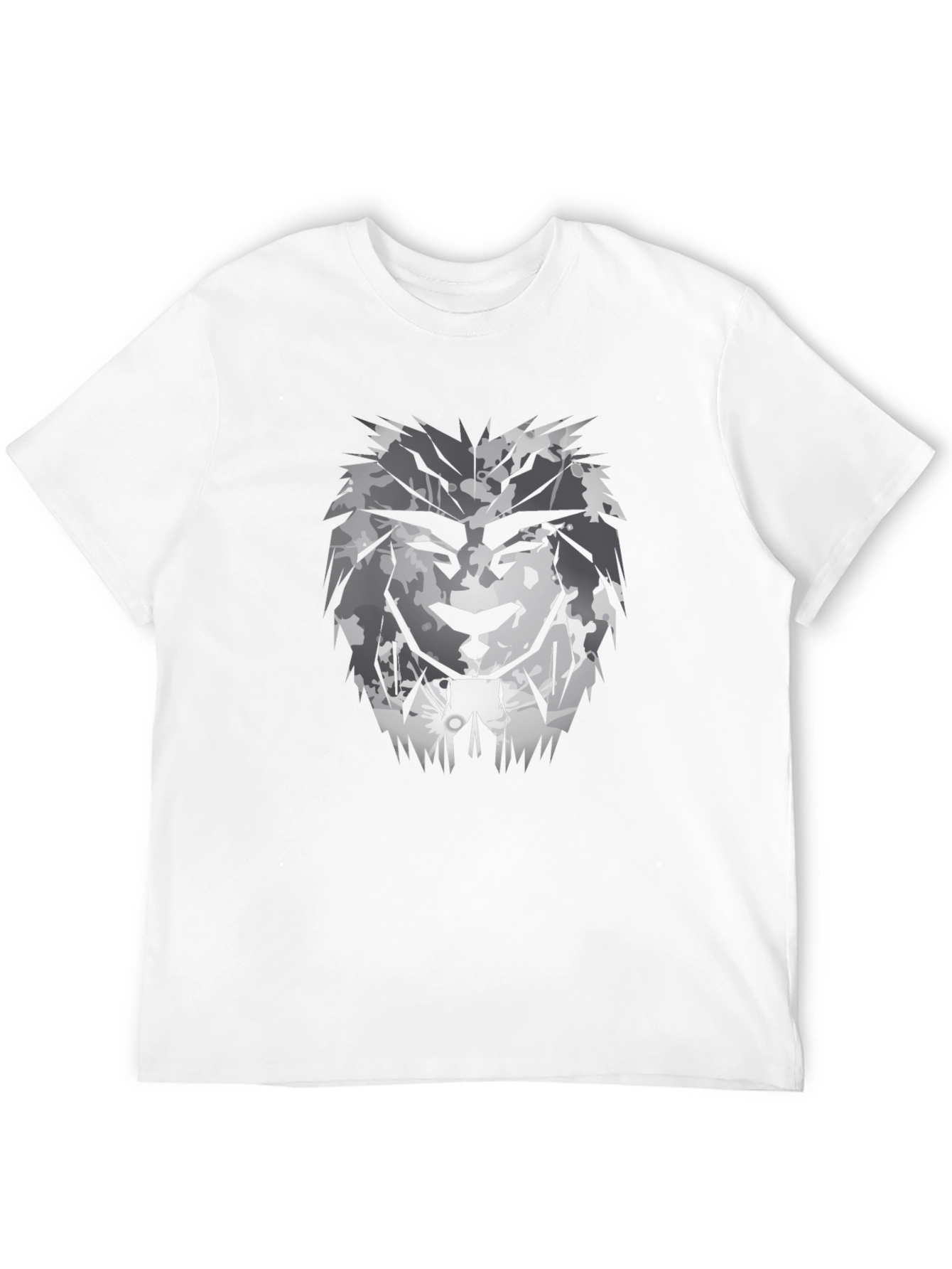 Black Black T-Shirt with Lion Graphic Print view 12