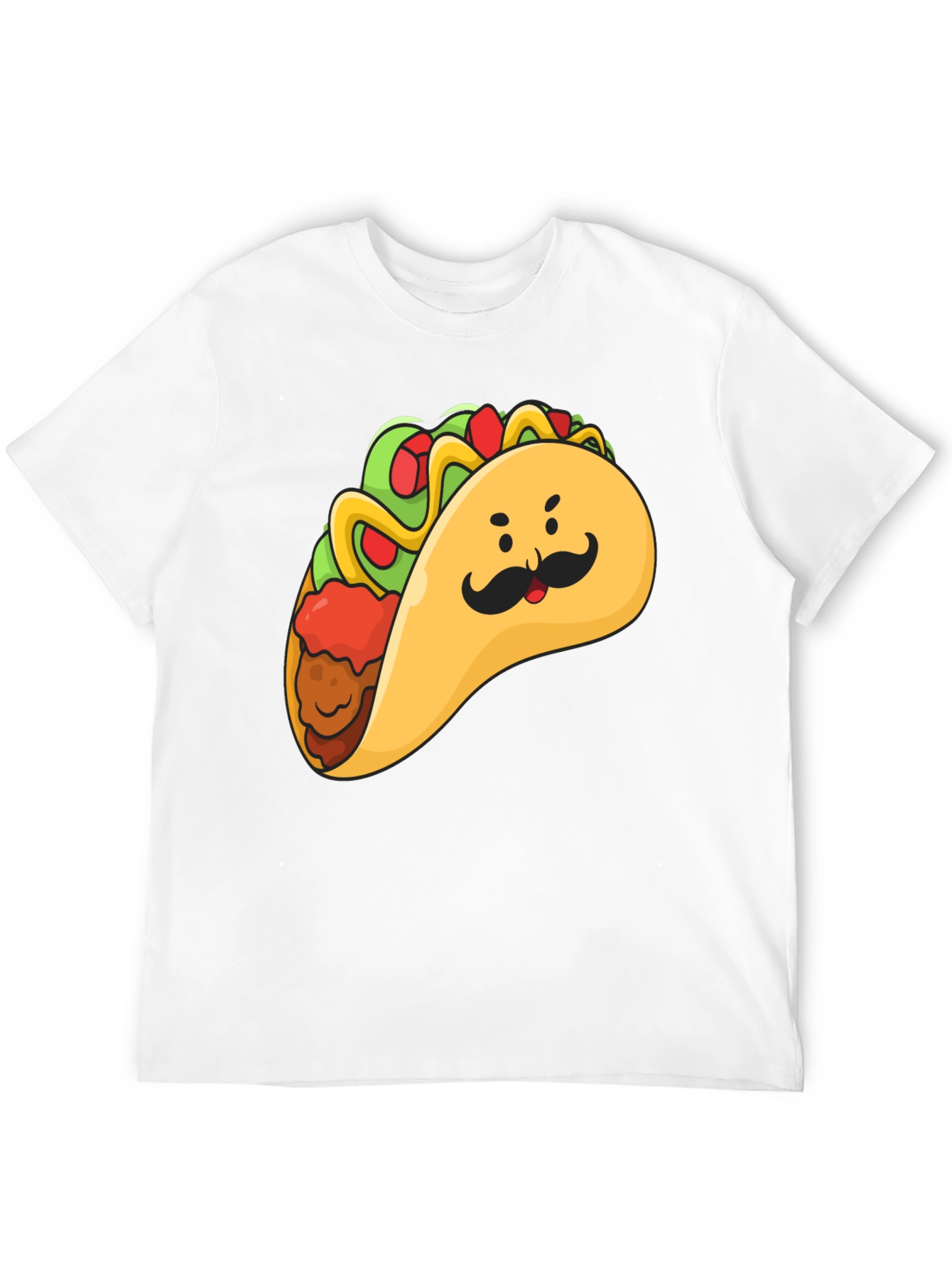 Black Taco Man Graphic Tee - Funny Foodie T-Shirt view 12