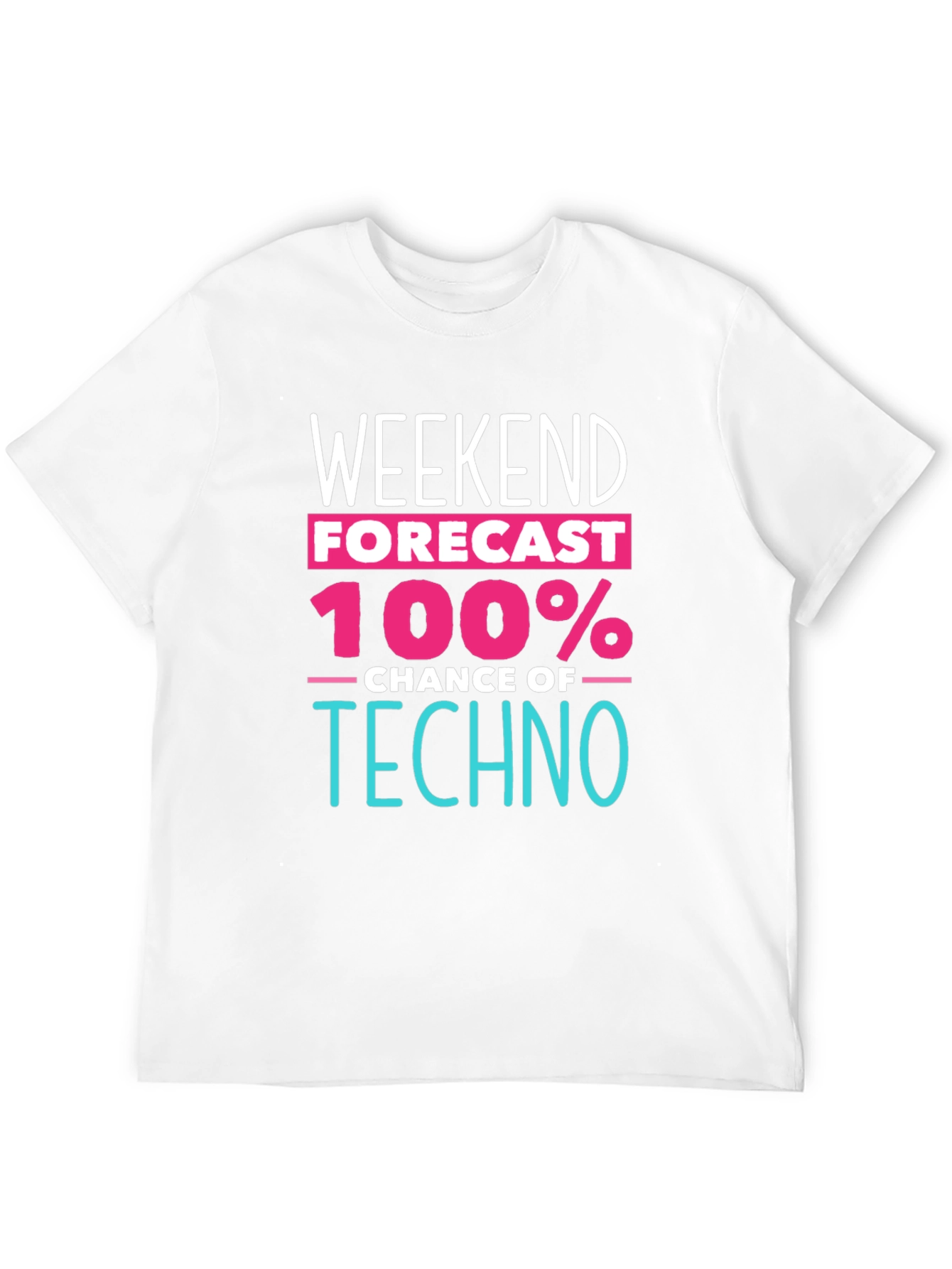 Black Weekend Forecast Techno Music T-Shirt view 12
