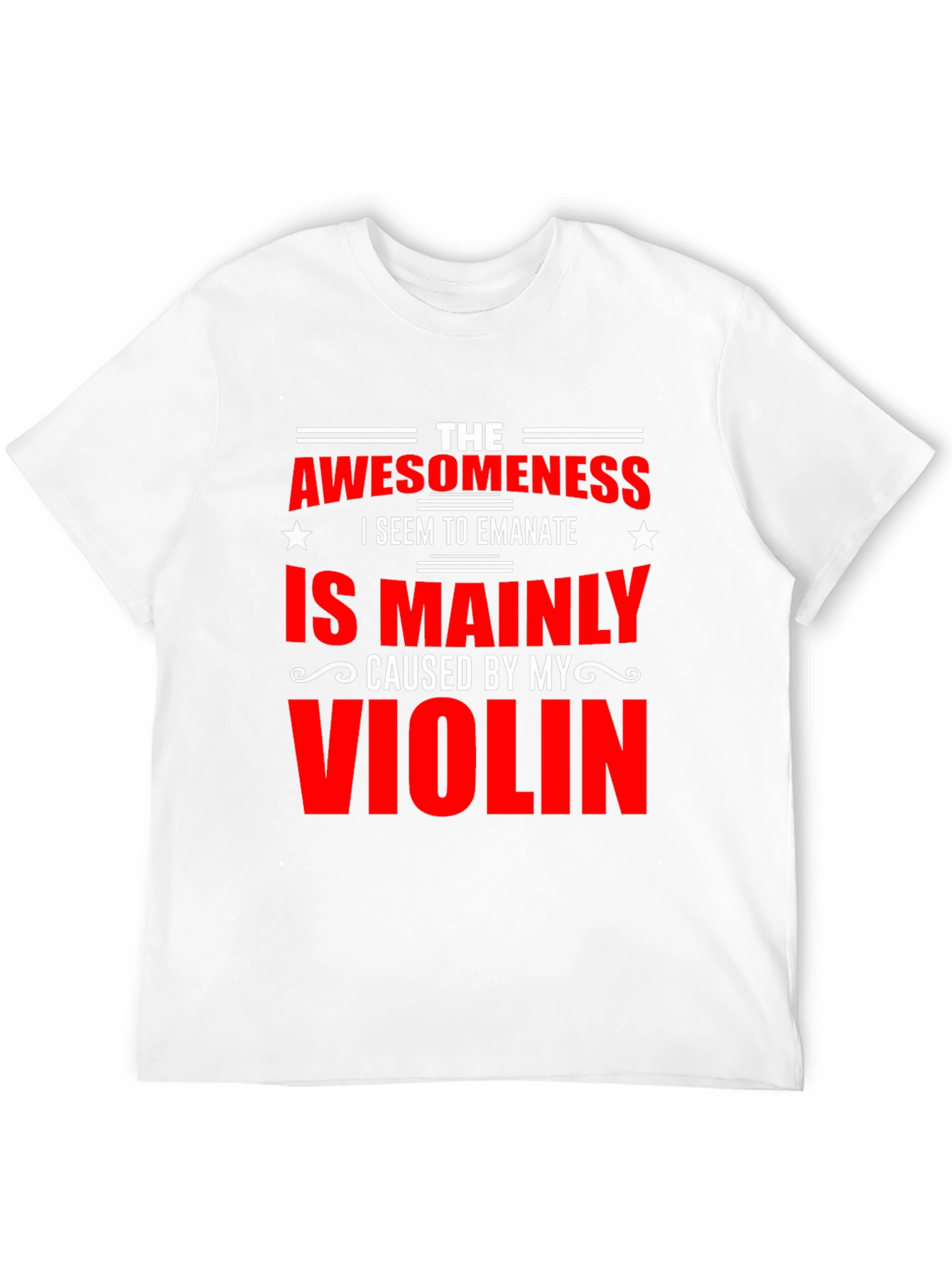 Black Awesomeness Violin T-Shirt view 12