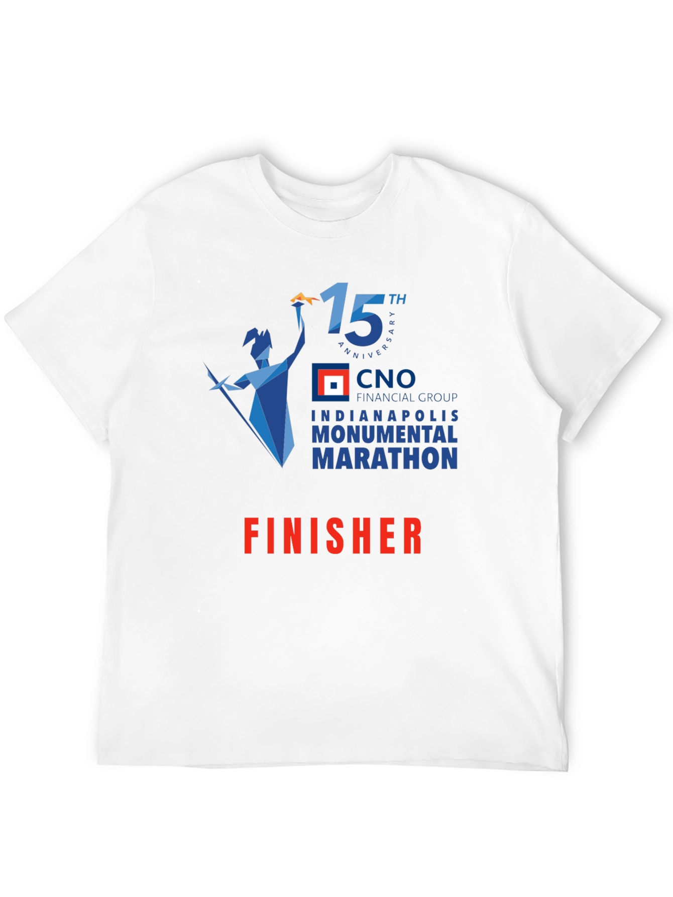 Black Indianapolis Marathon Finisher Black T-Shirt view 12