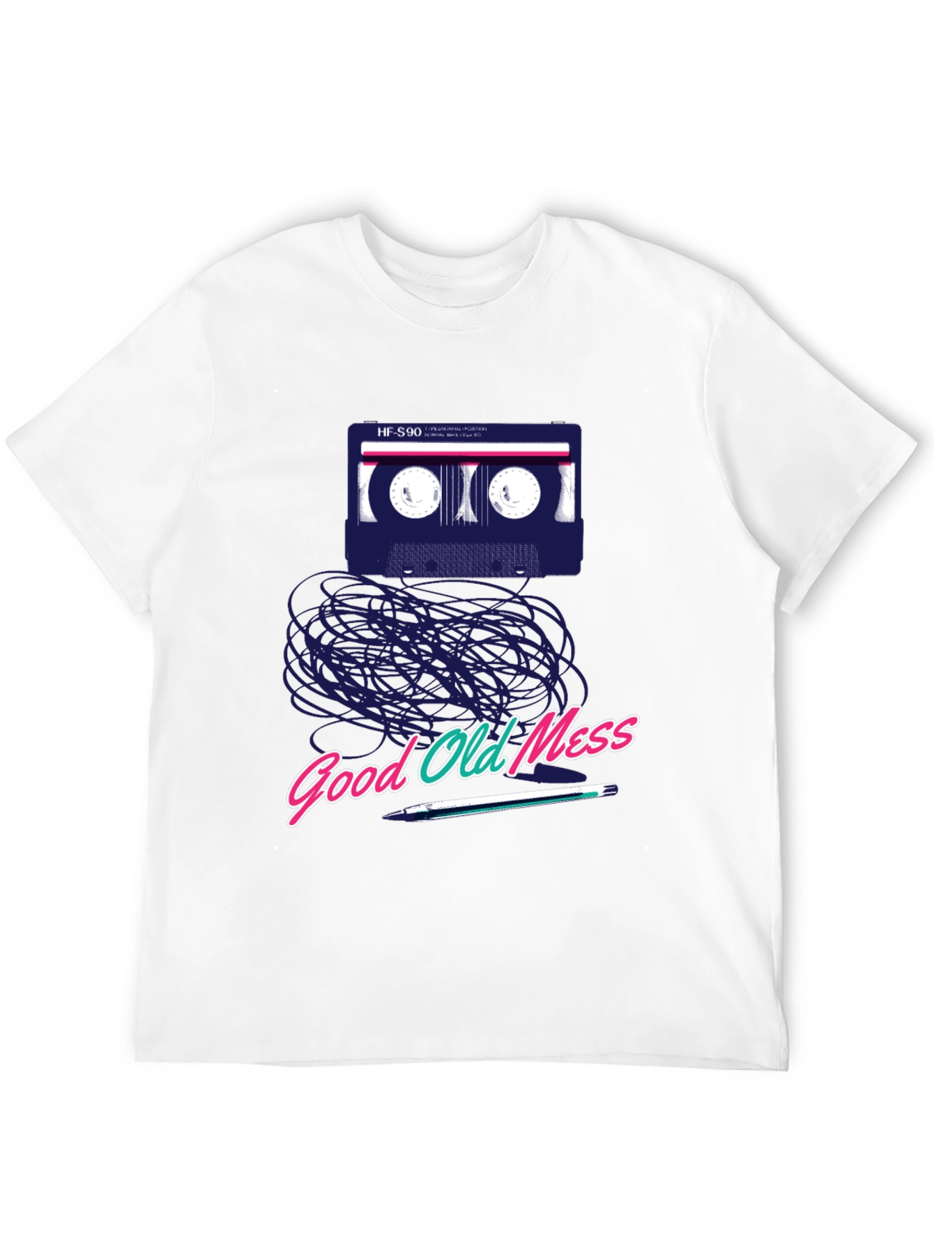 Black Retro Cassette Tape T-Shirt - Good Old Mess view 12