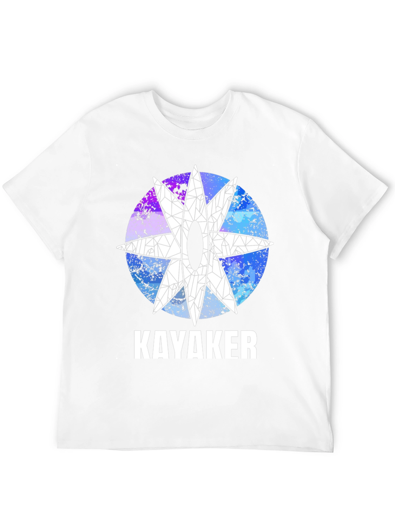 Black Kayaker Graphic T-Shirt - Unique Design view 12