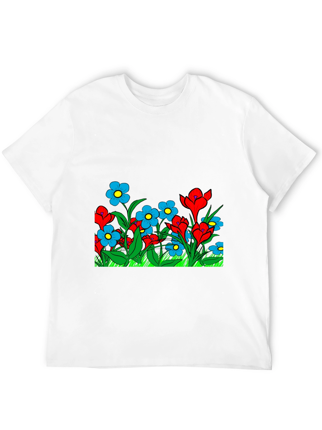 Black Floral Graphic Black T-Shirt view 12