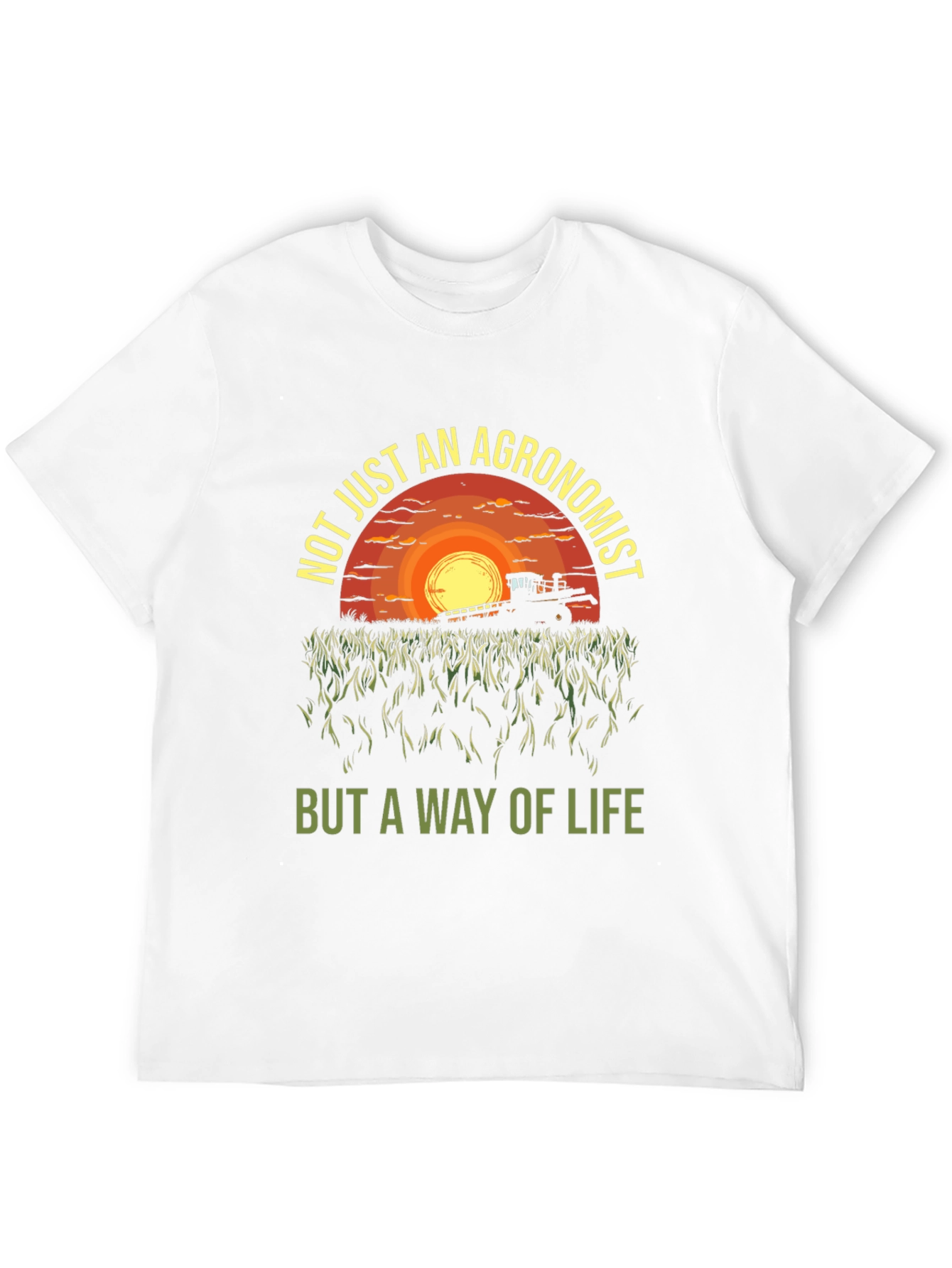 Black Agronomist Way of Life T-Shirt - Farming Sunset Tee view 12