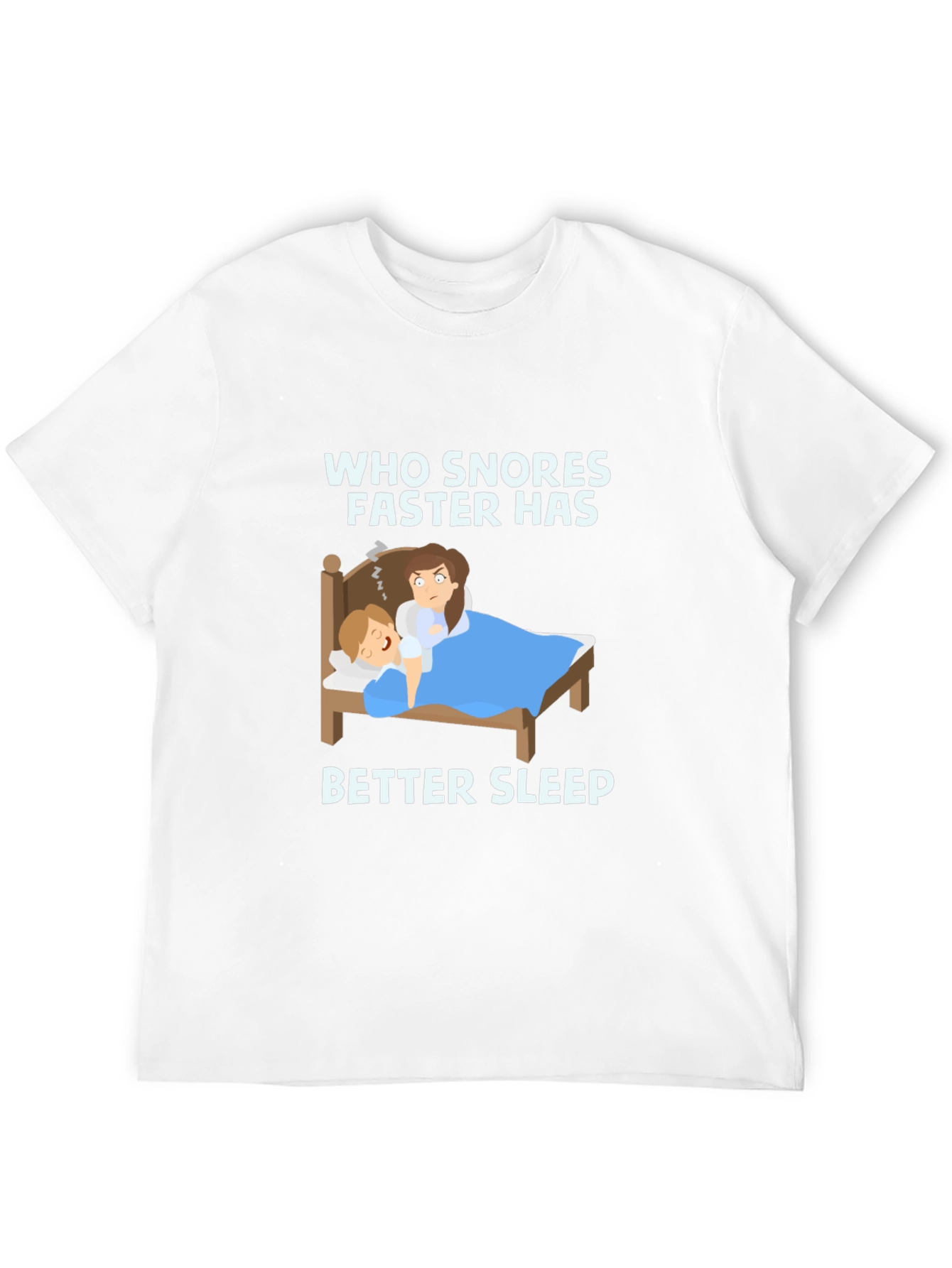 Black Funny Snoring T-Shirt - Better Sleep Design view 12