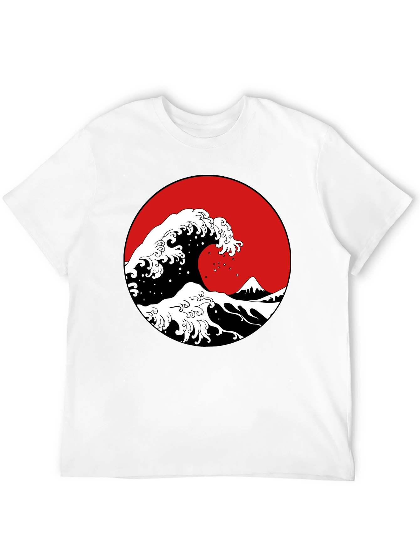 Black Great Wave Graphic Tee -  Classic Japanese Art view 12