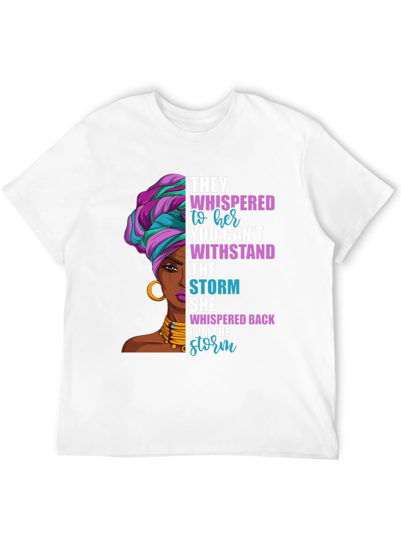 Black I Am The Storm T-Shirt view 12