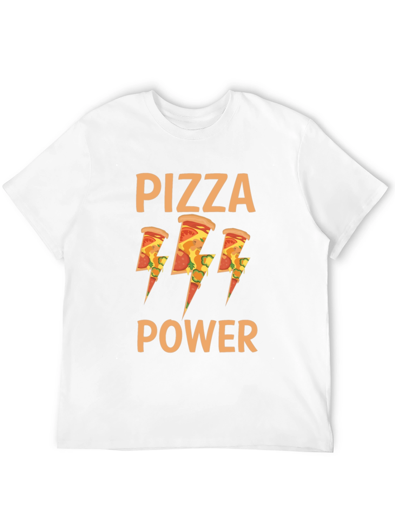 Black Pizza Power Graphic T-Shirt - Mens Black Tee view 12