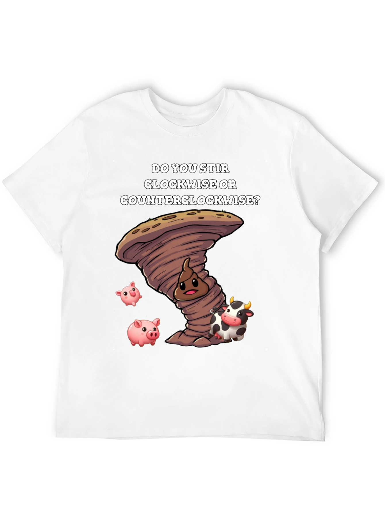 Black Do You Stir Clockwise T-Shirt view 12