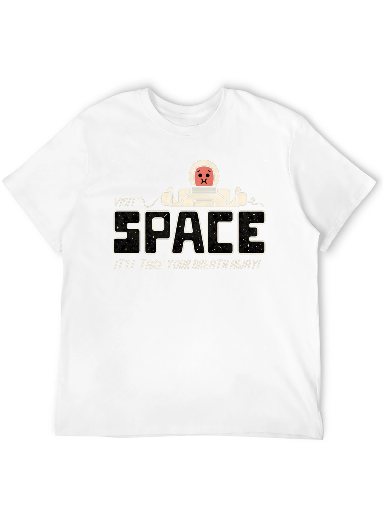 Black Visit Space T-Shirt - It'll Take Your Breath Away! view 12