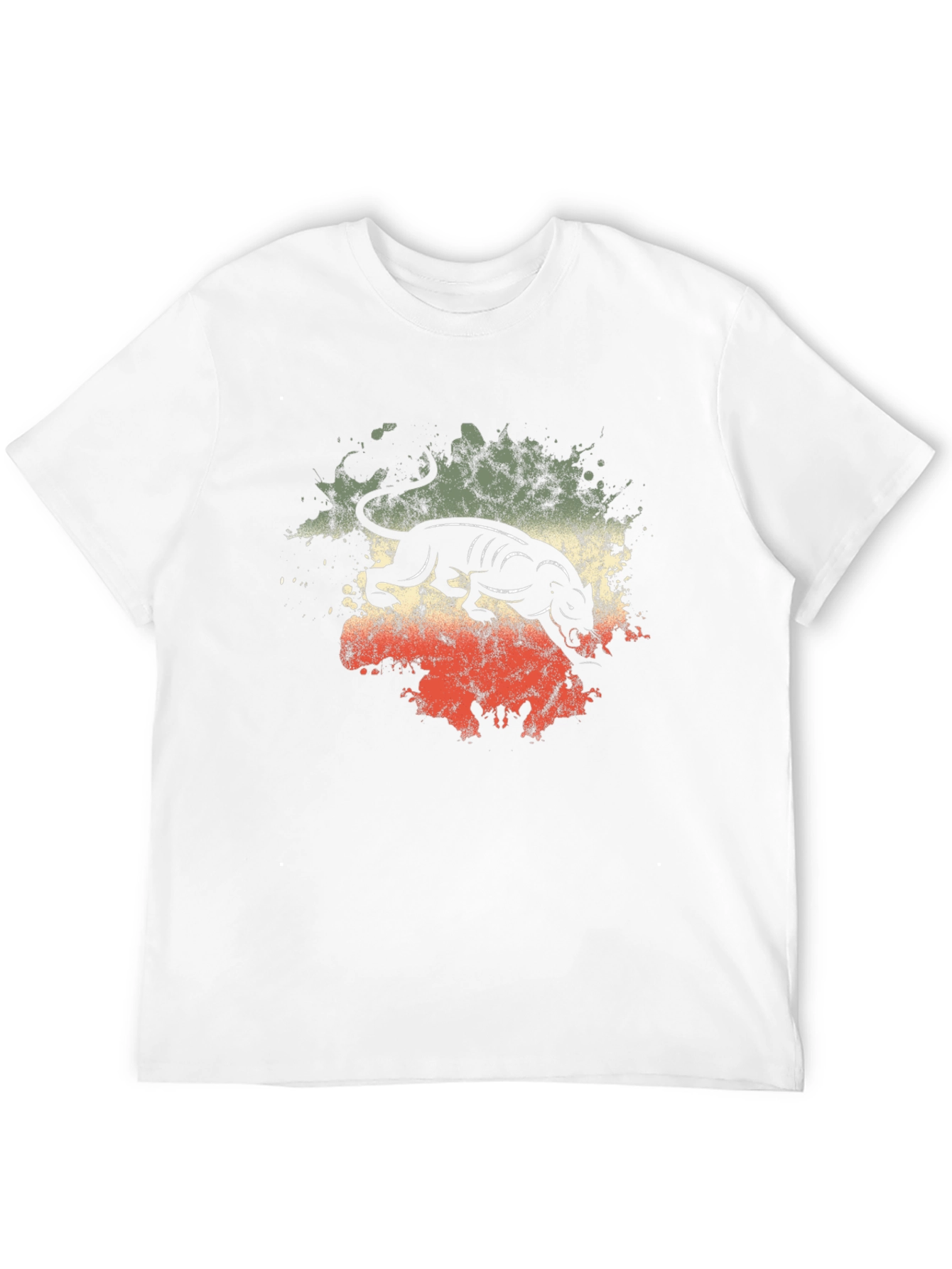 Black Retro Panther Graphic T-Shirt - Black view 12