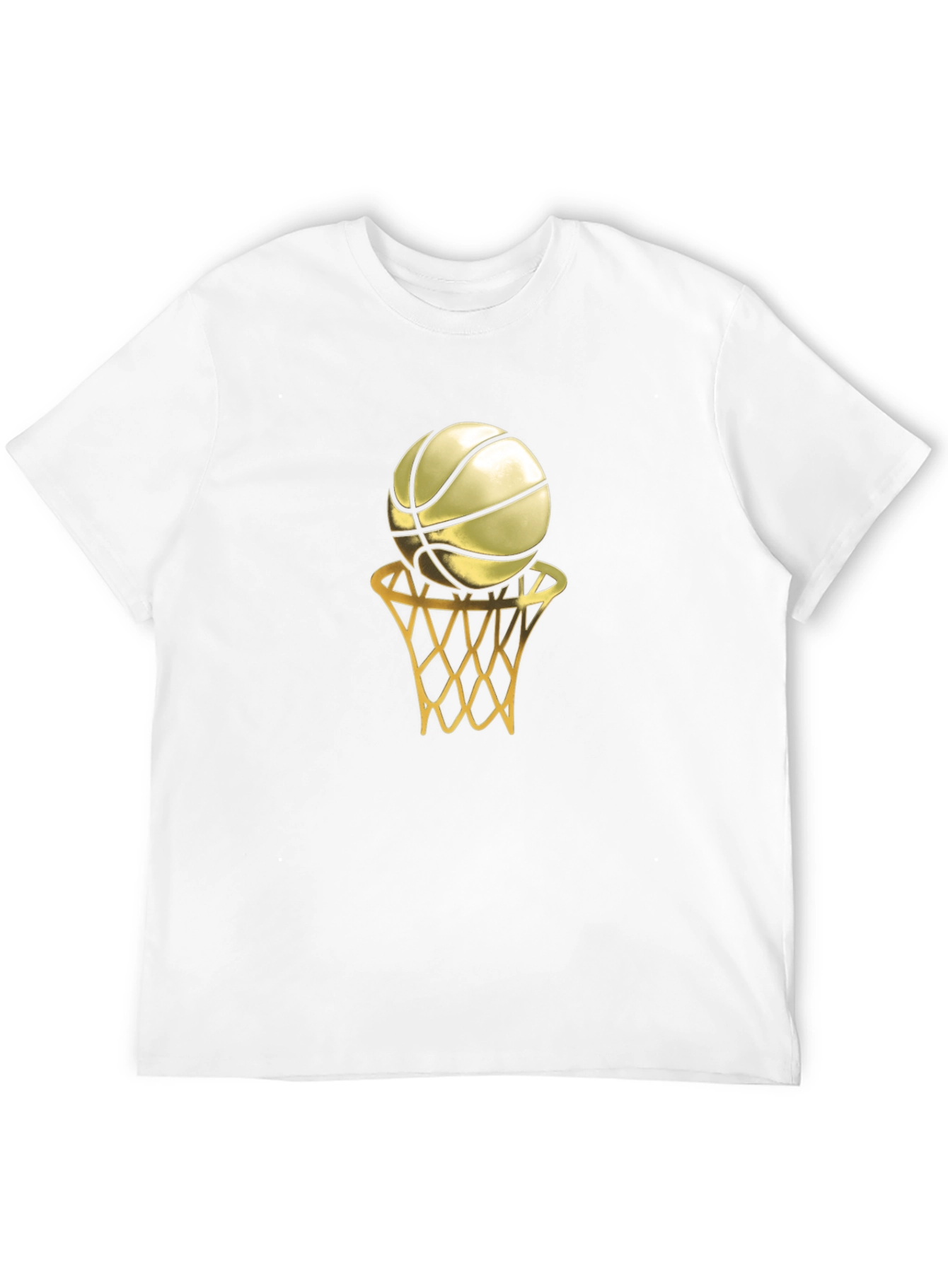 Black Golden Basketball Graphic Tee view 12