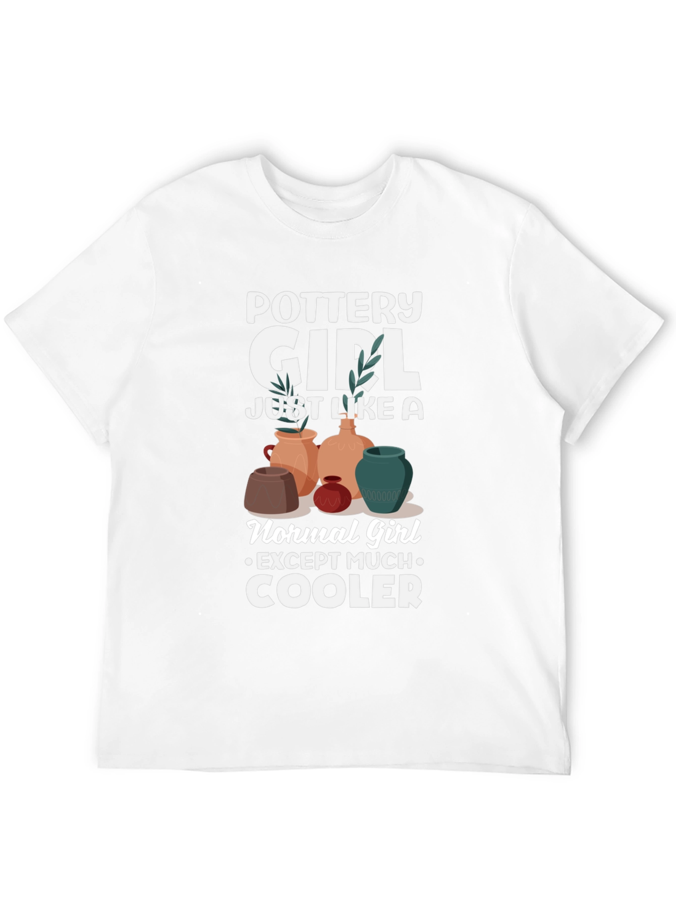 Black Pottery Girl T-Shirt - Cool & Unique Design view 12