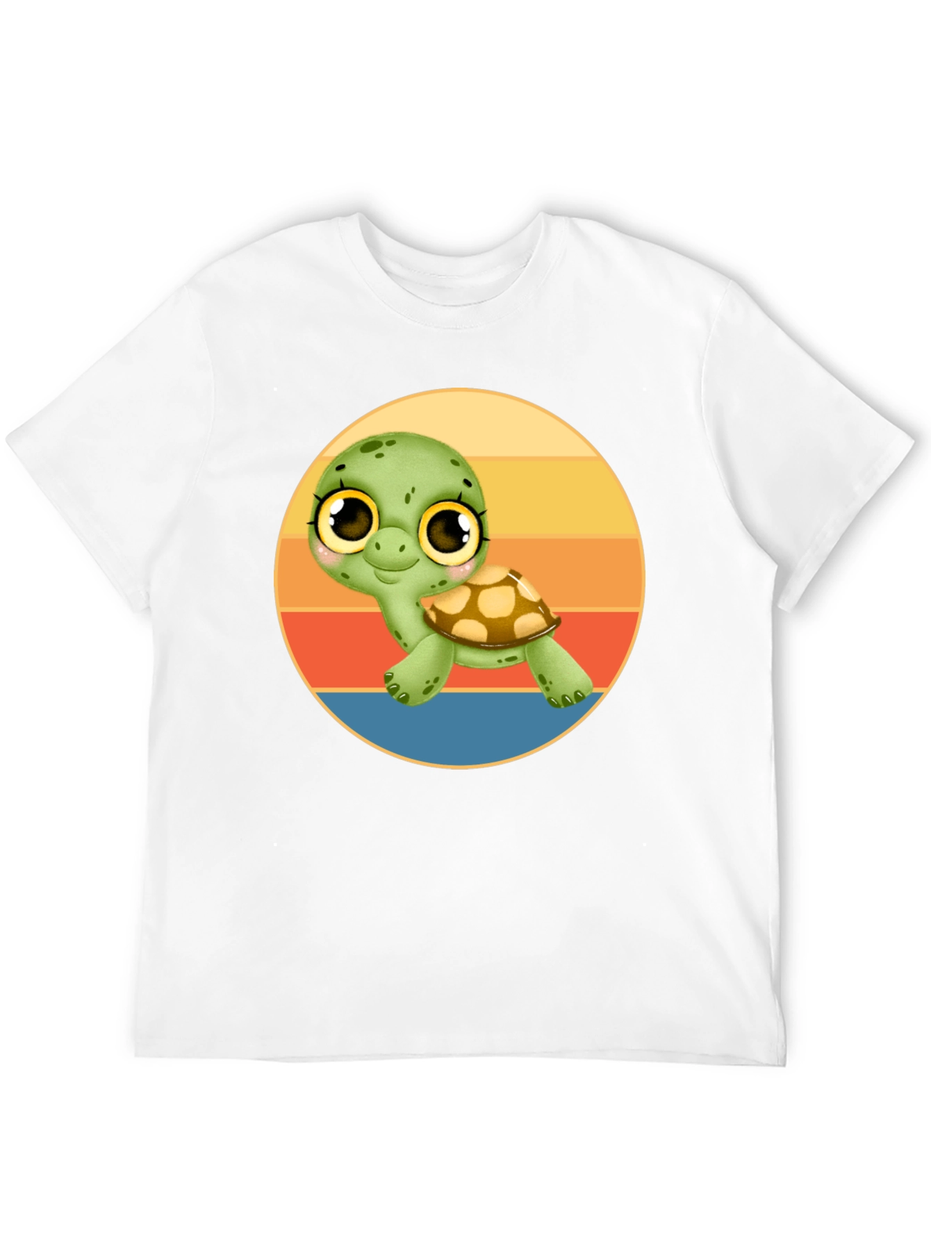 Black Cute Turtle Graphic Tee - Comfort Fit Black T-Shirt view 12