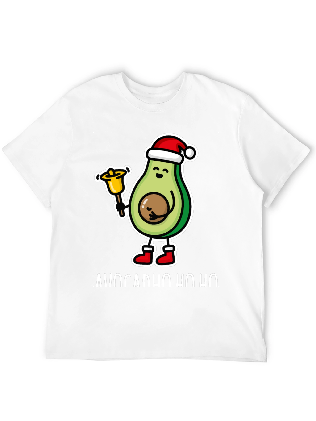 Black Avocado Ho Ho Christmas T-Shirt view 12