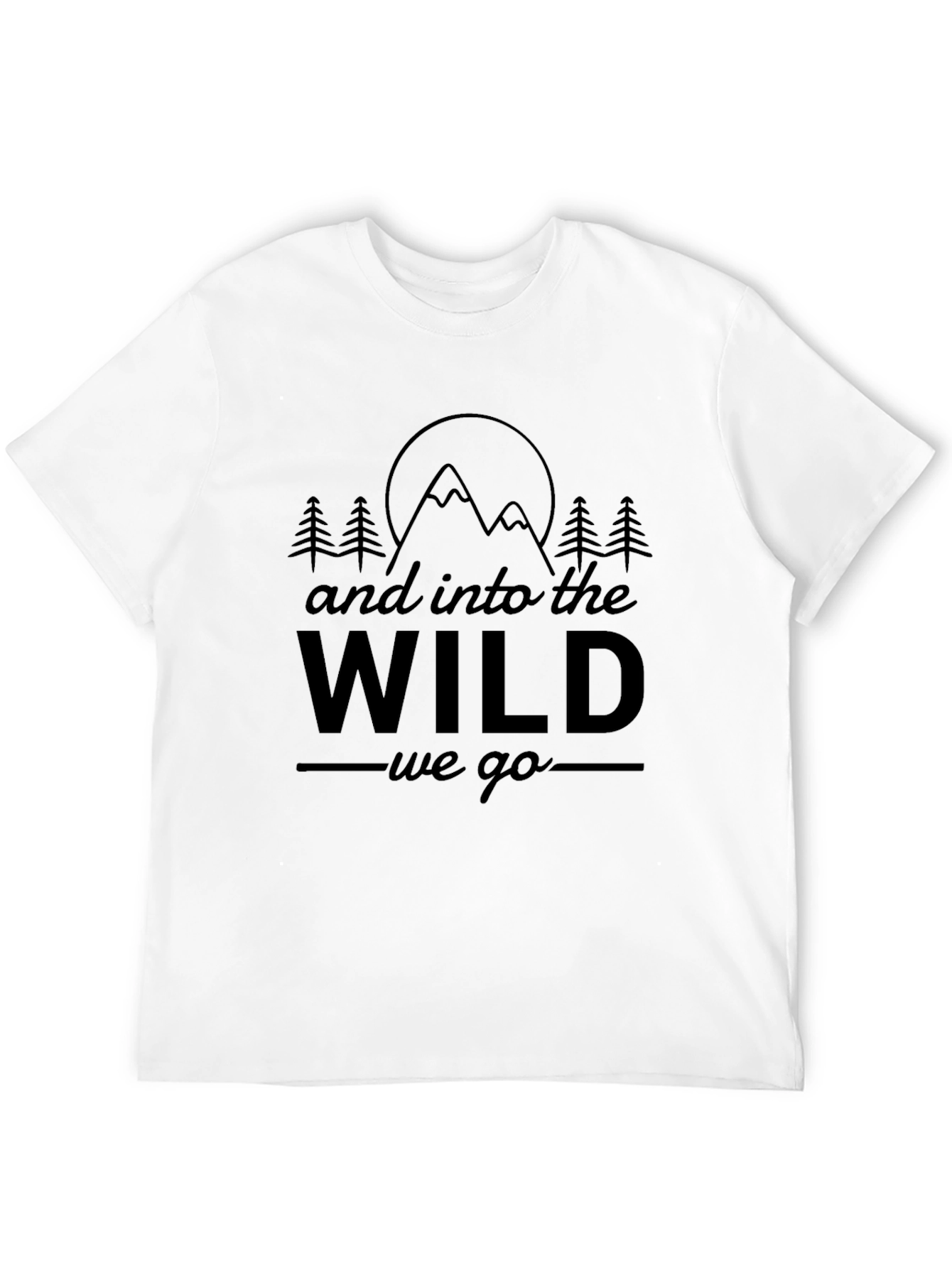 Black Into the Wild Graphic Tee view 12