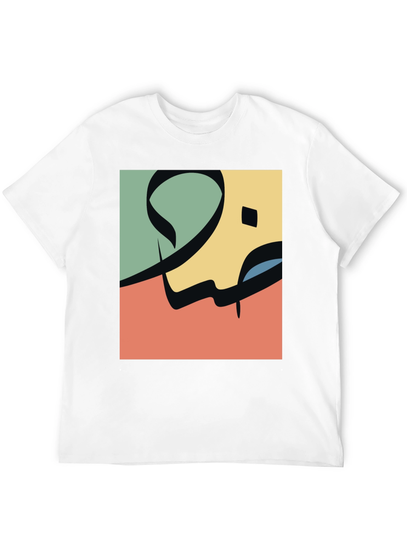 Black Abstract Arabic Calligraphy Design Tee view 12