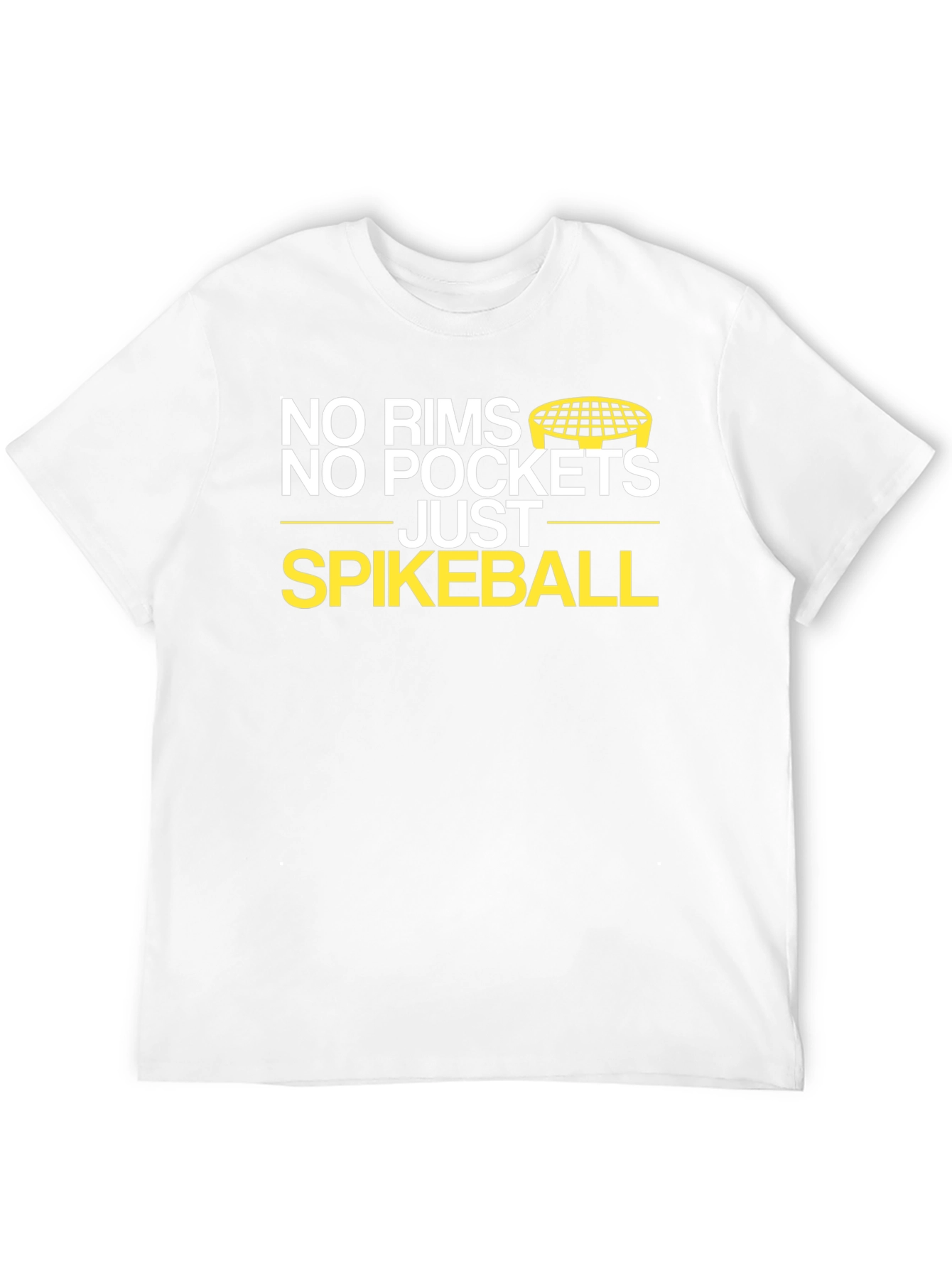 Black No Rims No Pockets Spikeball T-Shirt view 12