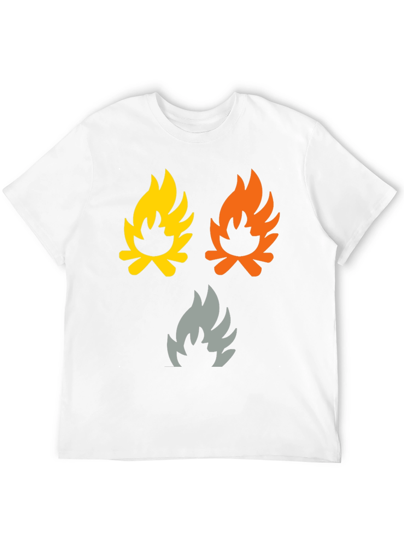 Black Campfire Flames Graphic Tee - Soft Cotton Shirt view 12