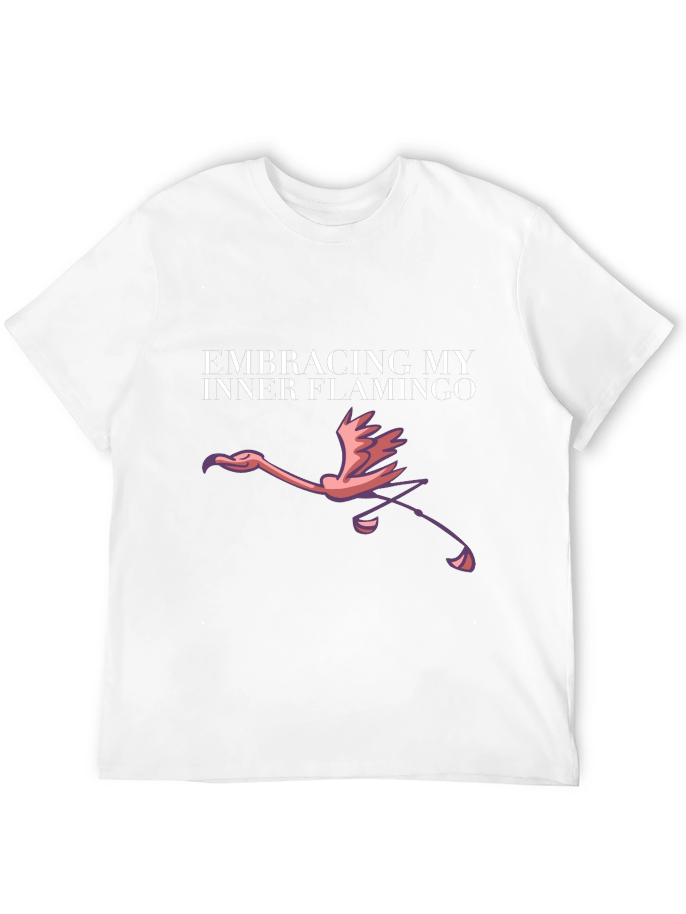 Black Embracing My Inner Flamingo T-Shirt view 12