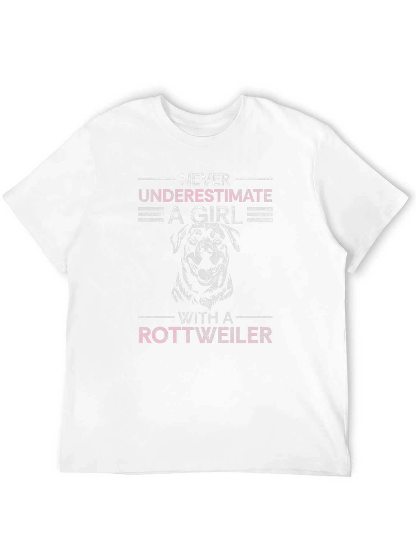 Black Never Underestimate A Girl Rottweiler T-Shirt view 12