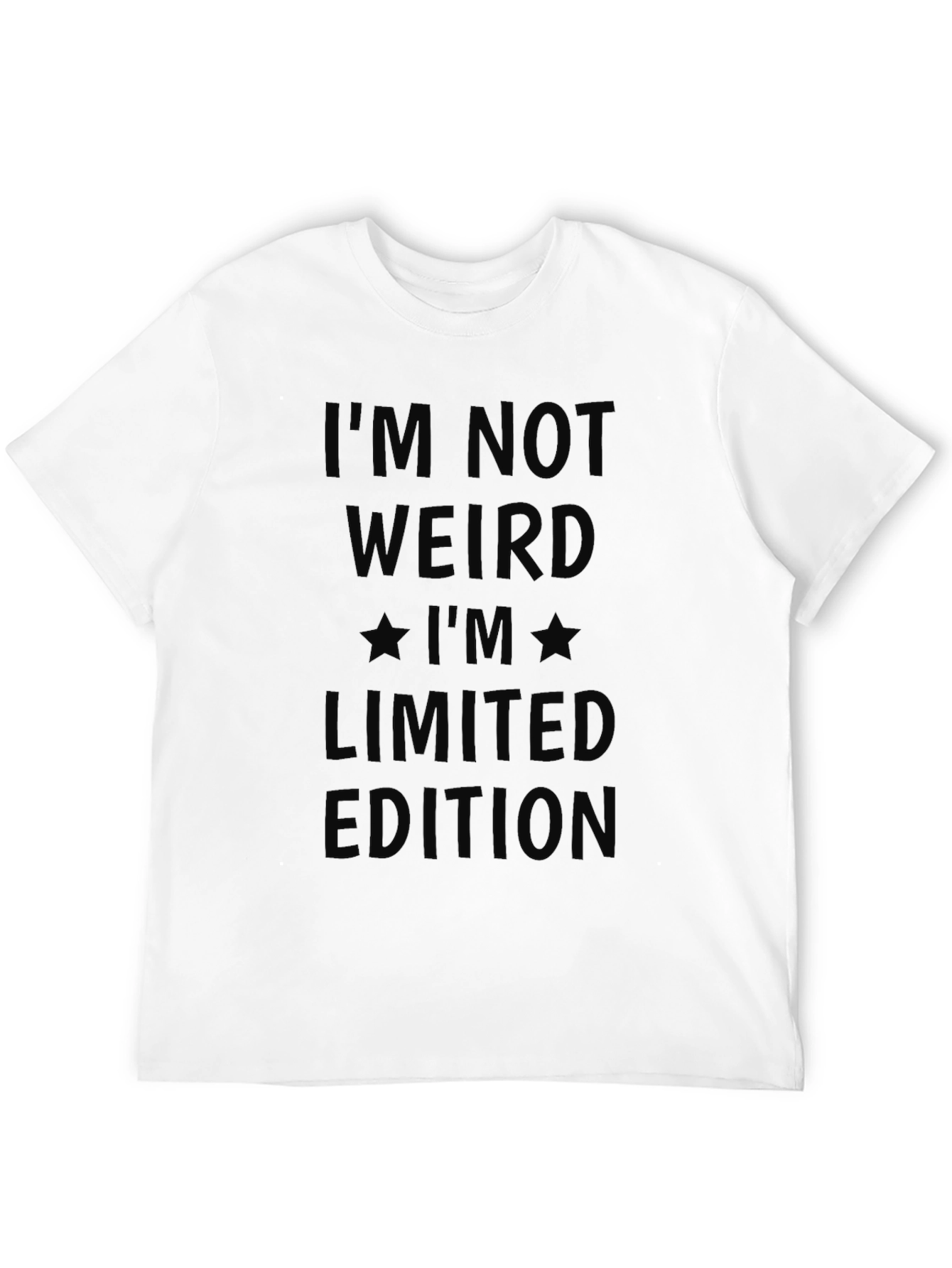 Black I'm Not Weird Limited Edition Graphic T-Shirt view 12