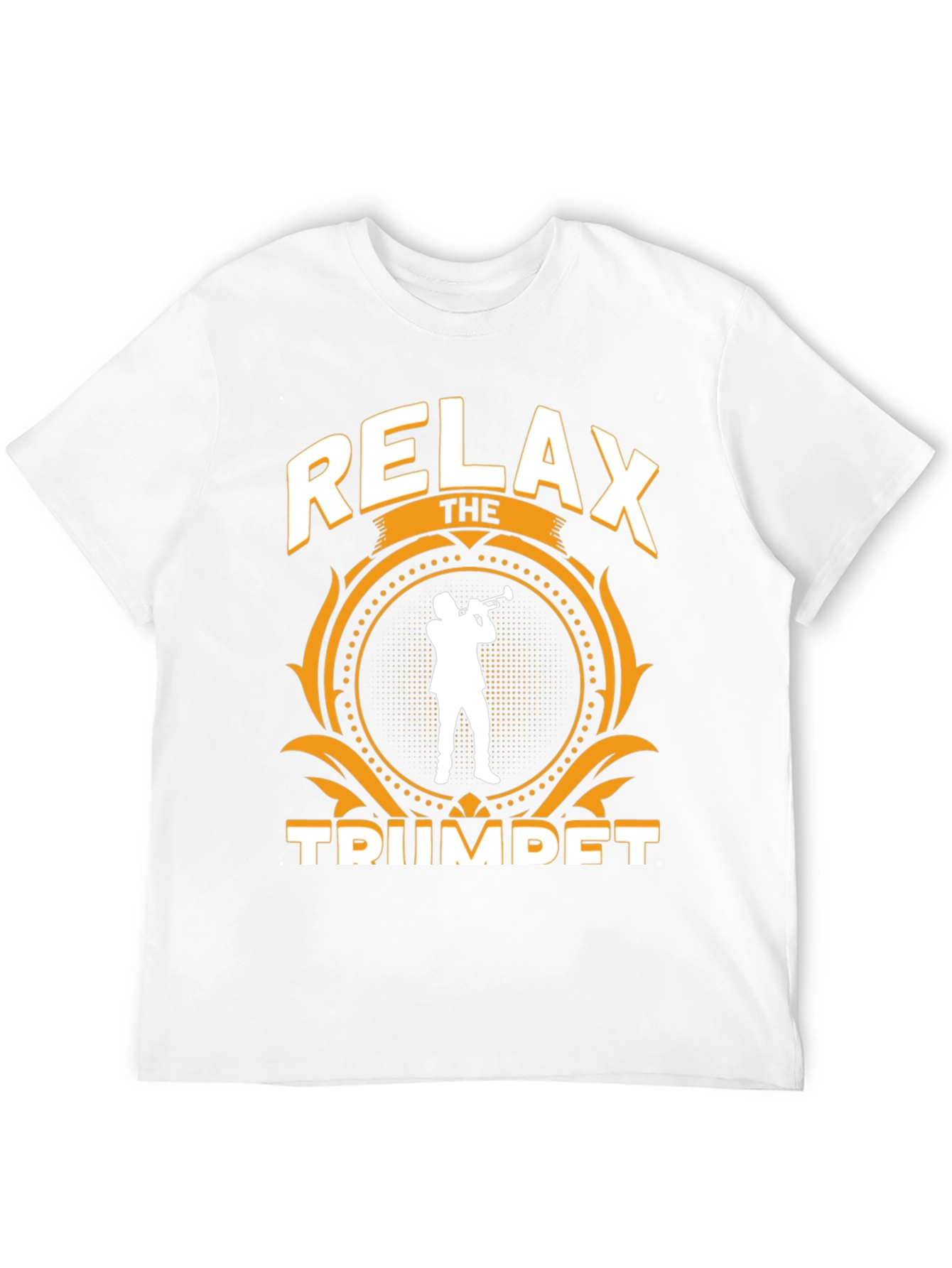 Black Relax the Trumpet Player T-Shirt view 12