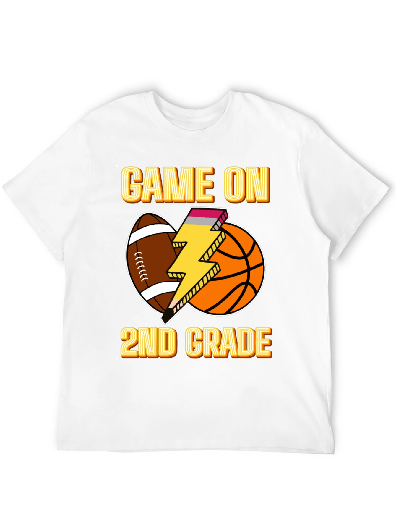 Black Game On 2nd Grade T-Shirt view 12