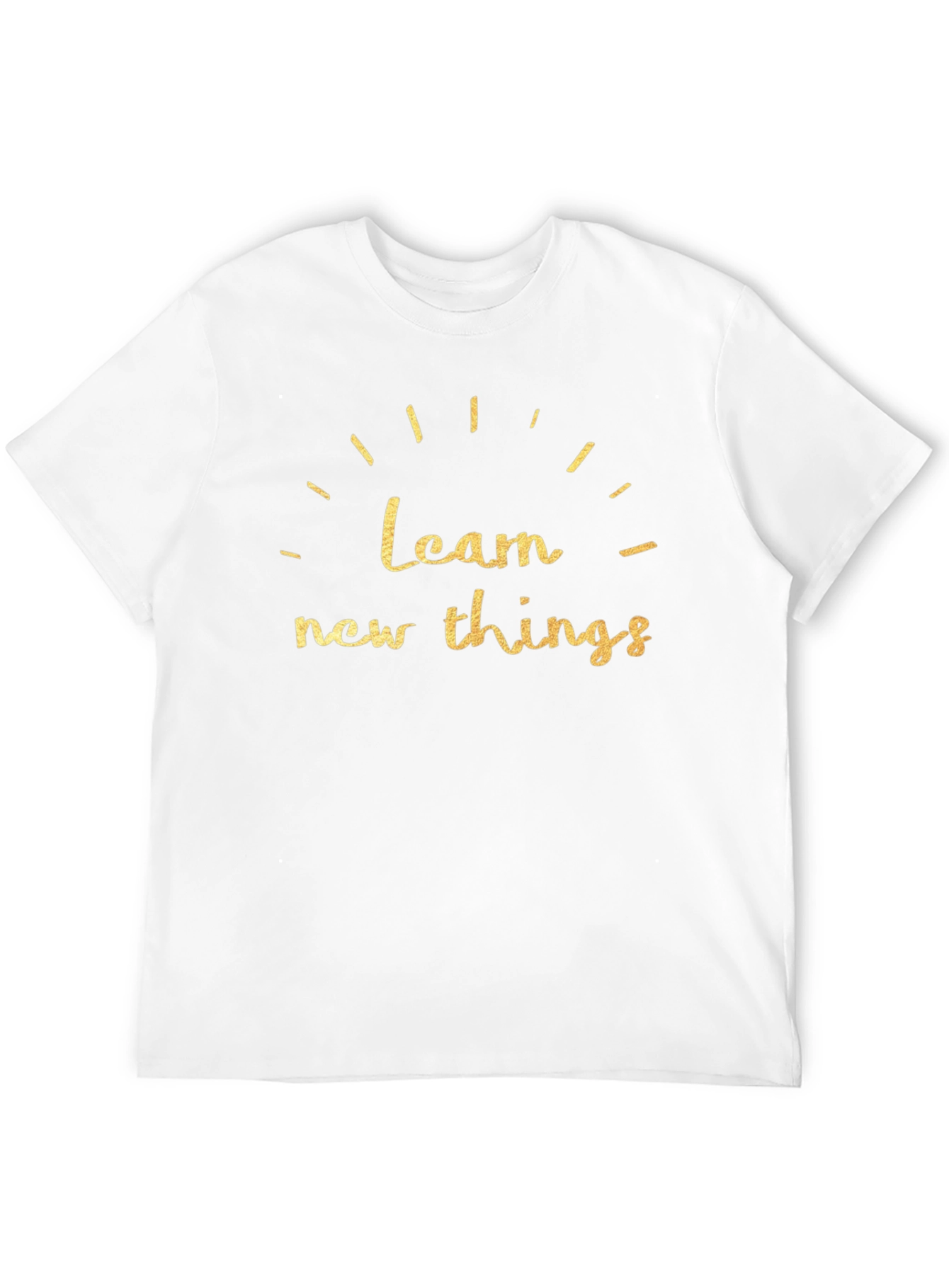 Black Learn New Things T-Shirt - Motivational Graphic Tee view 12