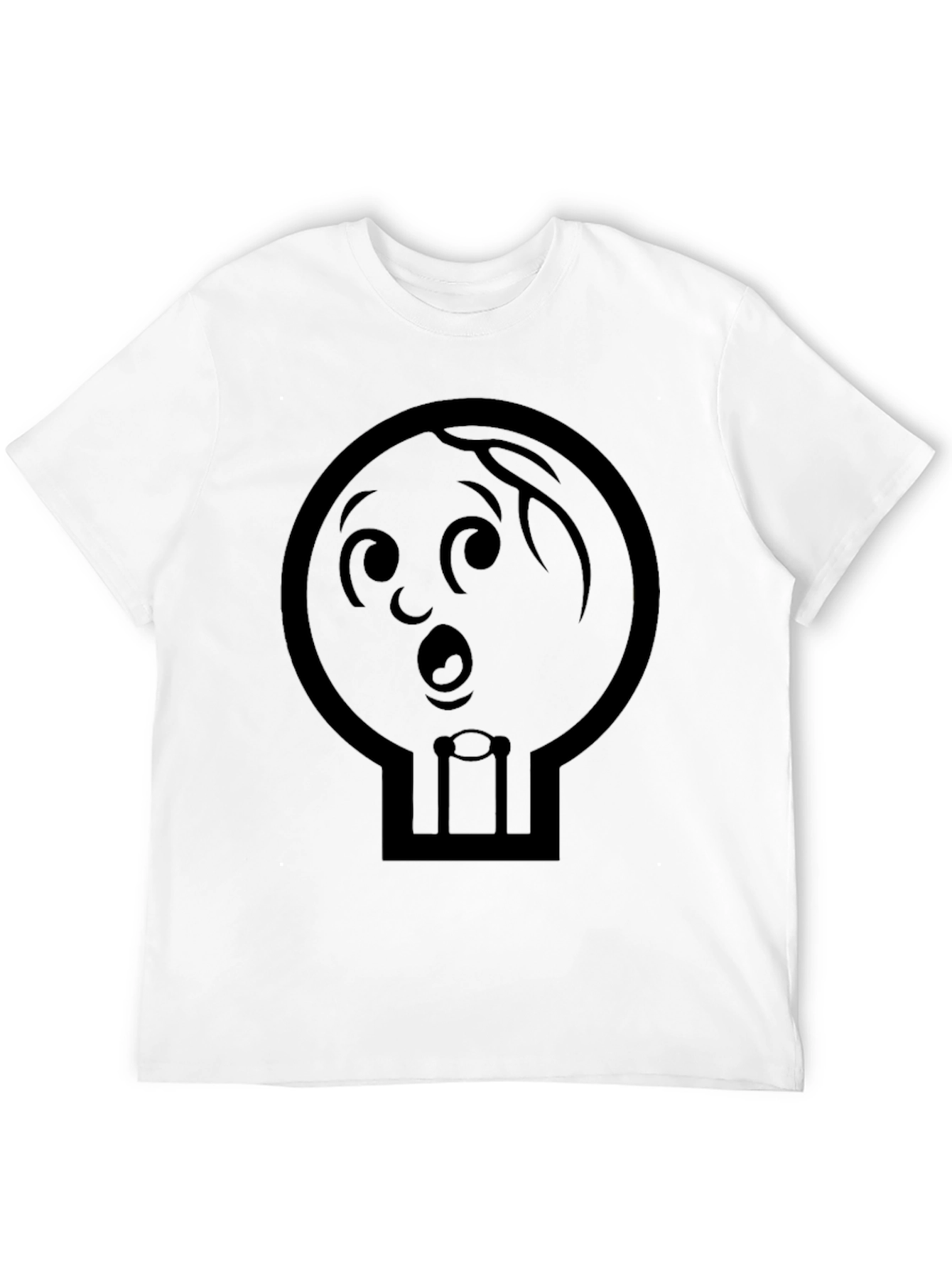Black Whimsical Cartoon Character Graphic T-Shirt view 12