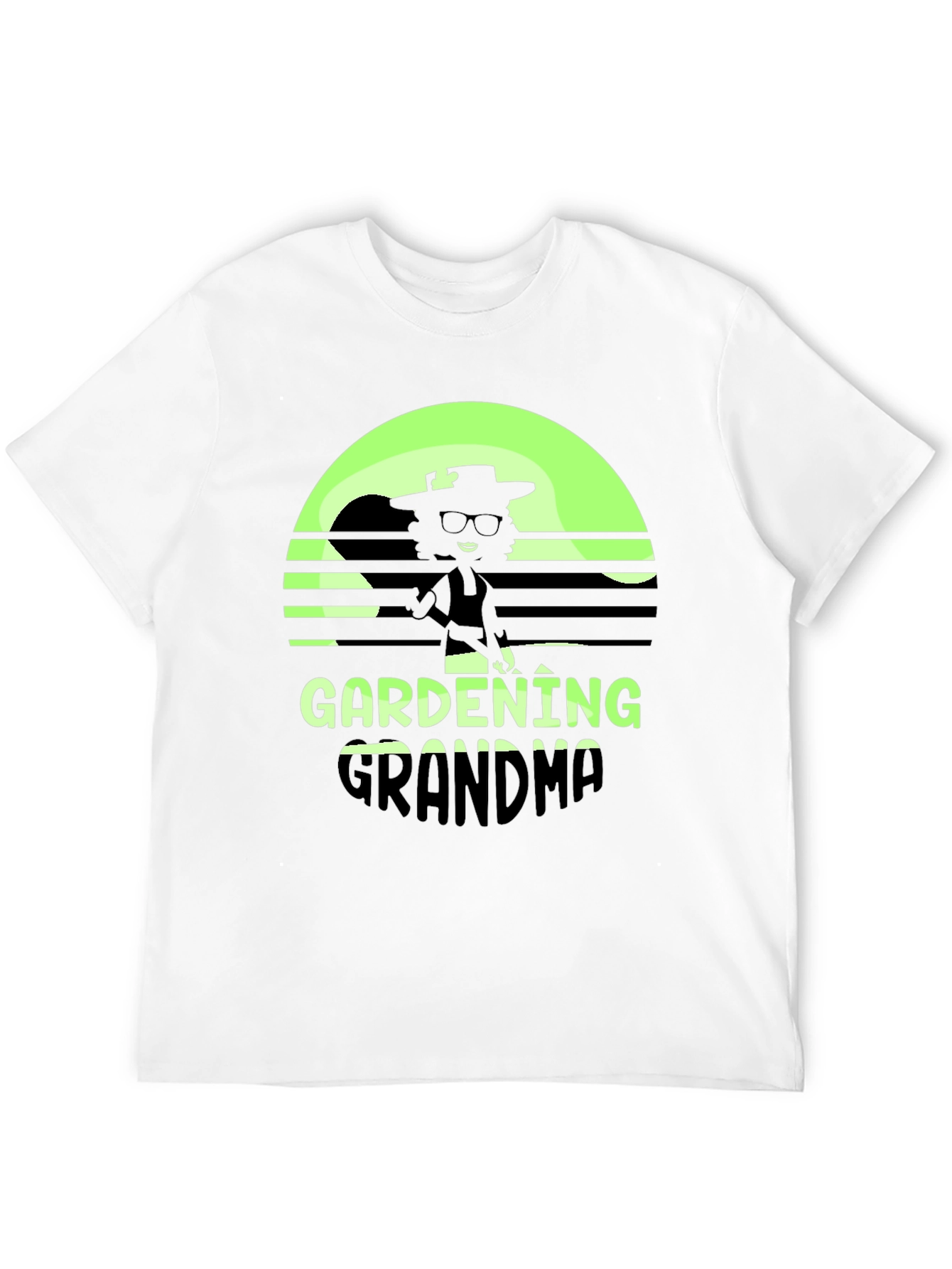 Black Gardening Grandma T-Shirt - Retro Style view 12