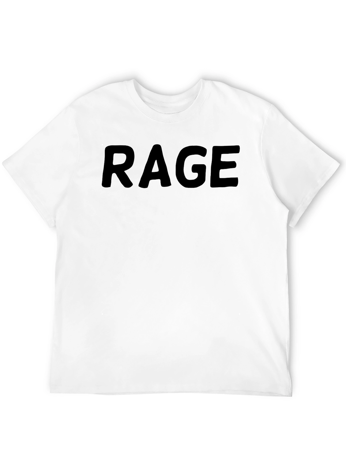 Black RAGE Graphic Black Cotton T-Shirt view 12