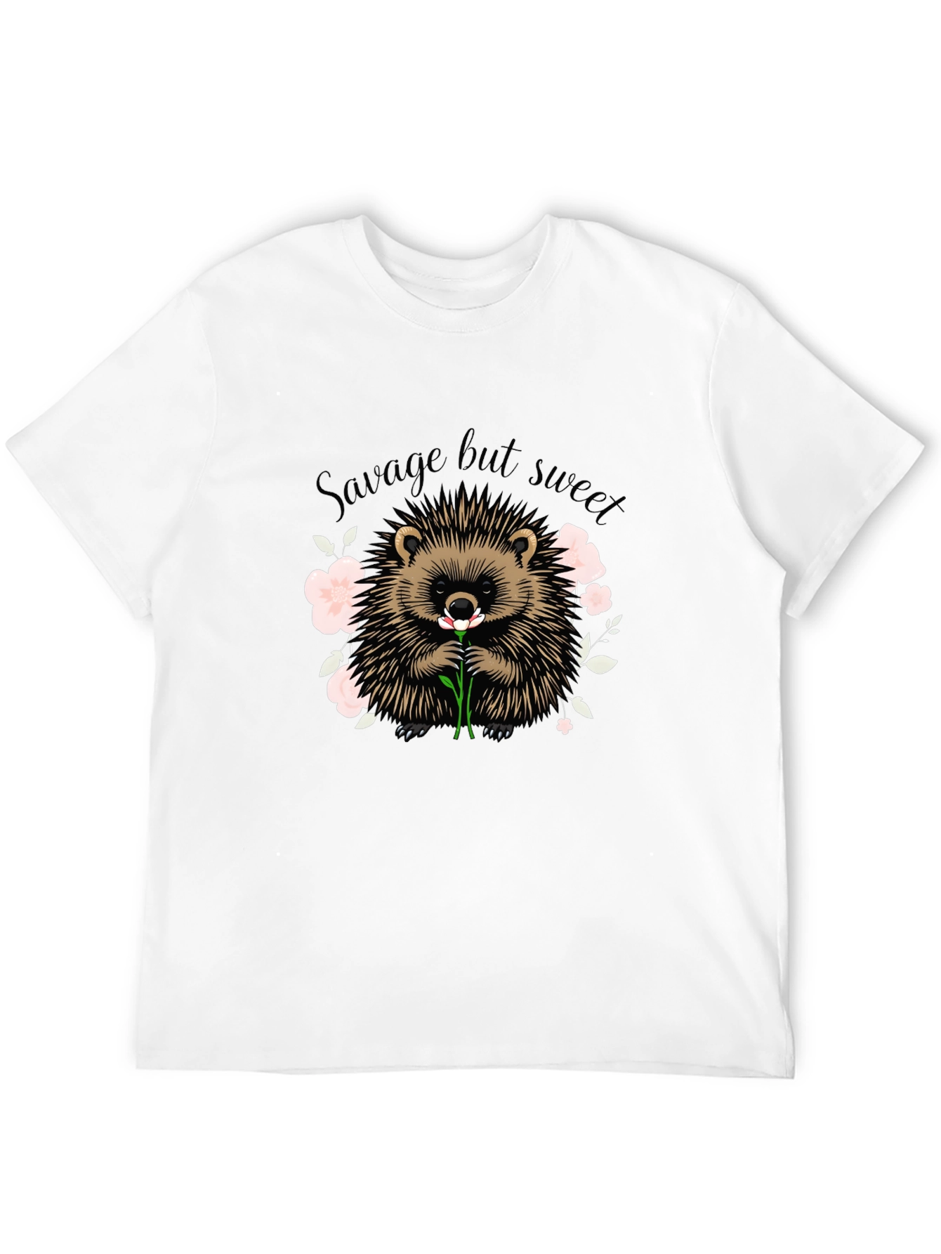 Black Savage But Sweet Hedgehog Graphic Tee view 12