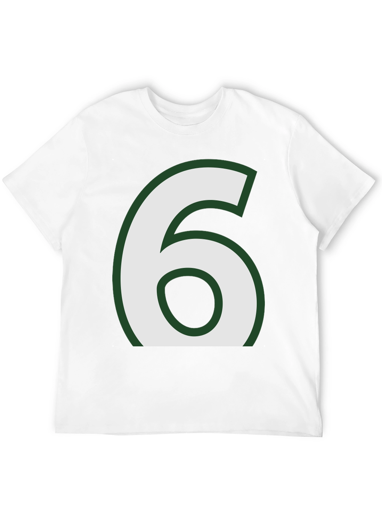 Black Number 6 Graphic Tee - Black Cotton Blend view 12