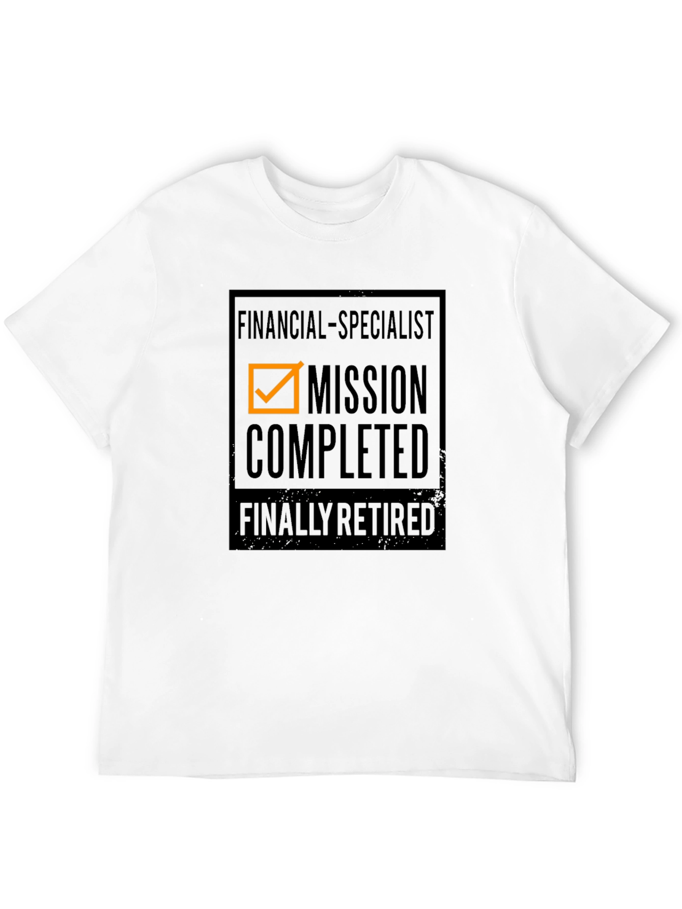Black Financial Specialist Mission Completed Retired T-Shirt view 12