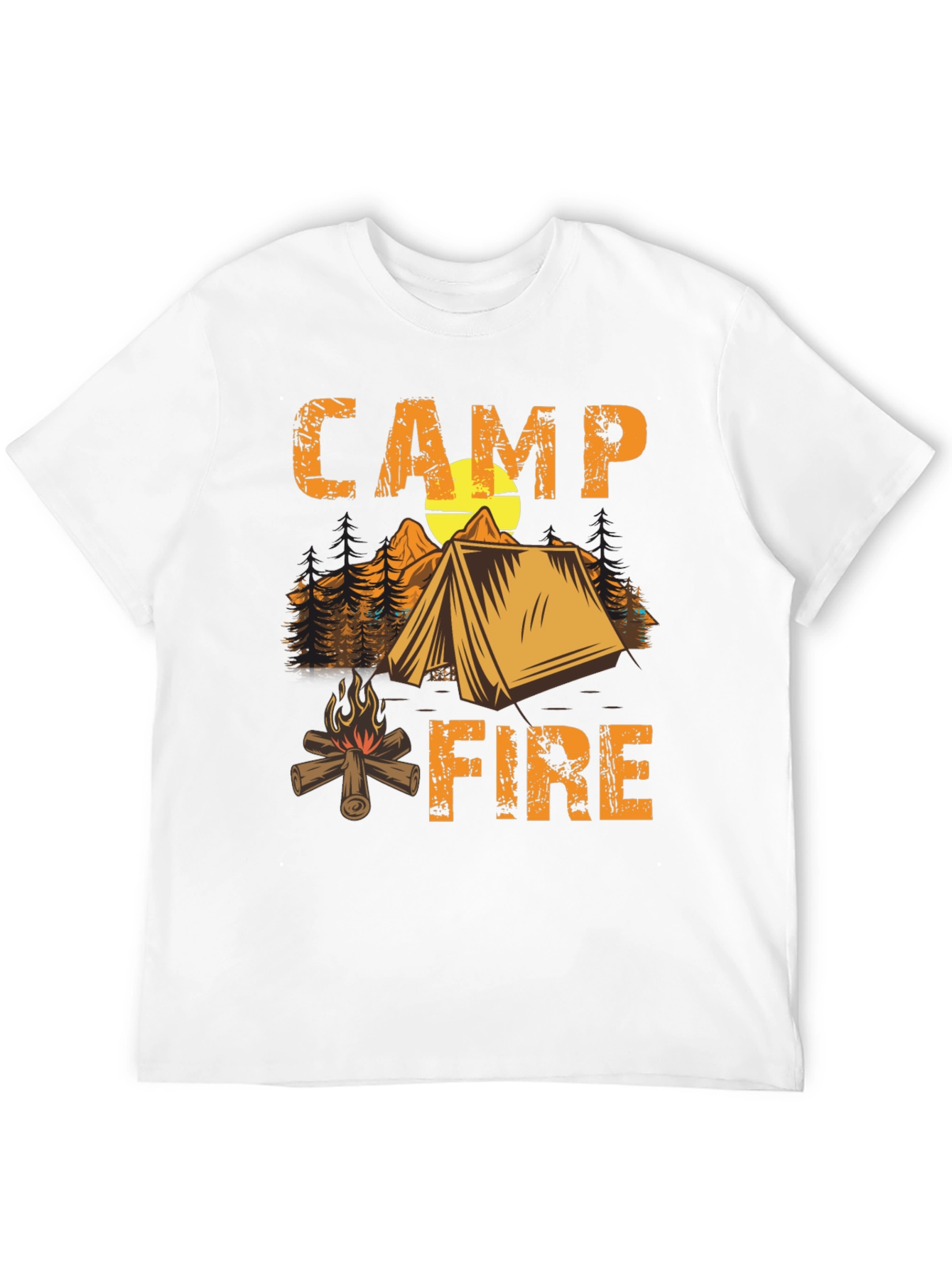 Black Camping Campfire T-Shirt - Nature Adventure Tee view 12
