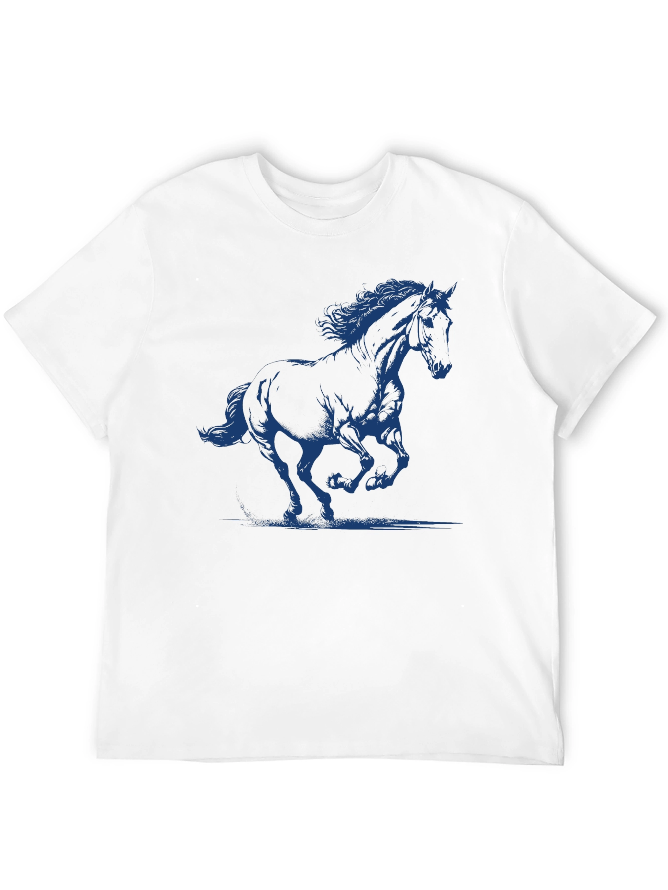 Black Horse Graphic Black T-Shirt view 12