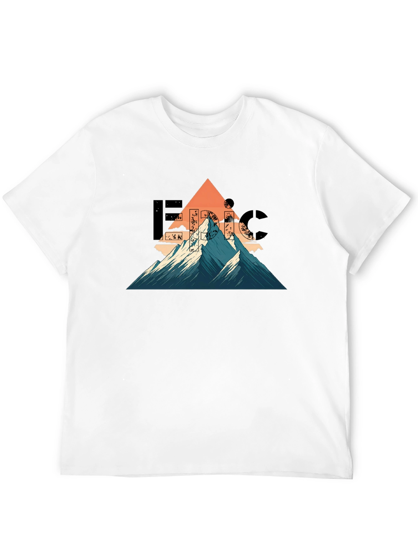 Black Epic Mountain Graphic T-Shirt - Adventure Ready view 12