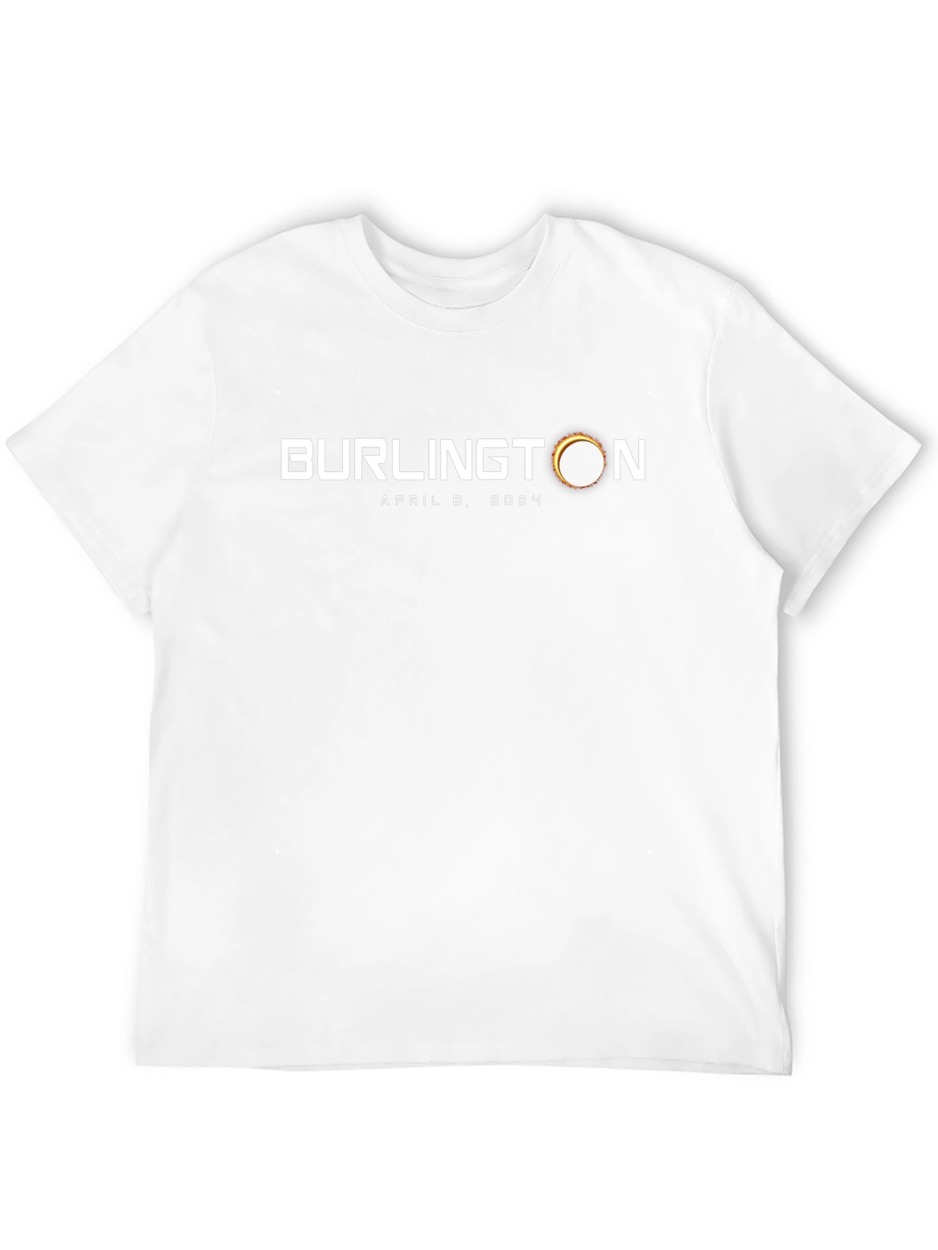 Black Burlington Eclipse April 8, 2024 T-Shirt view 12