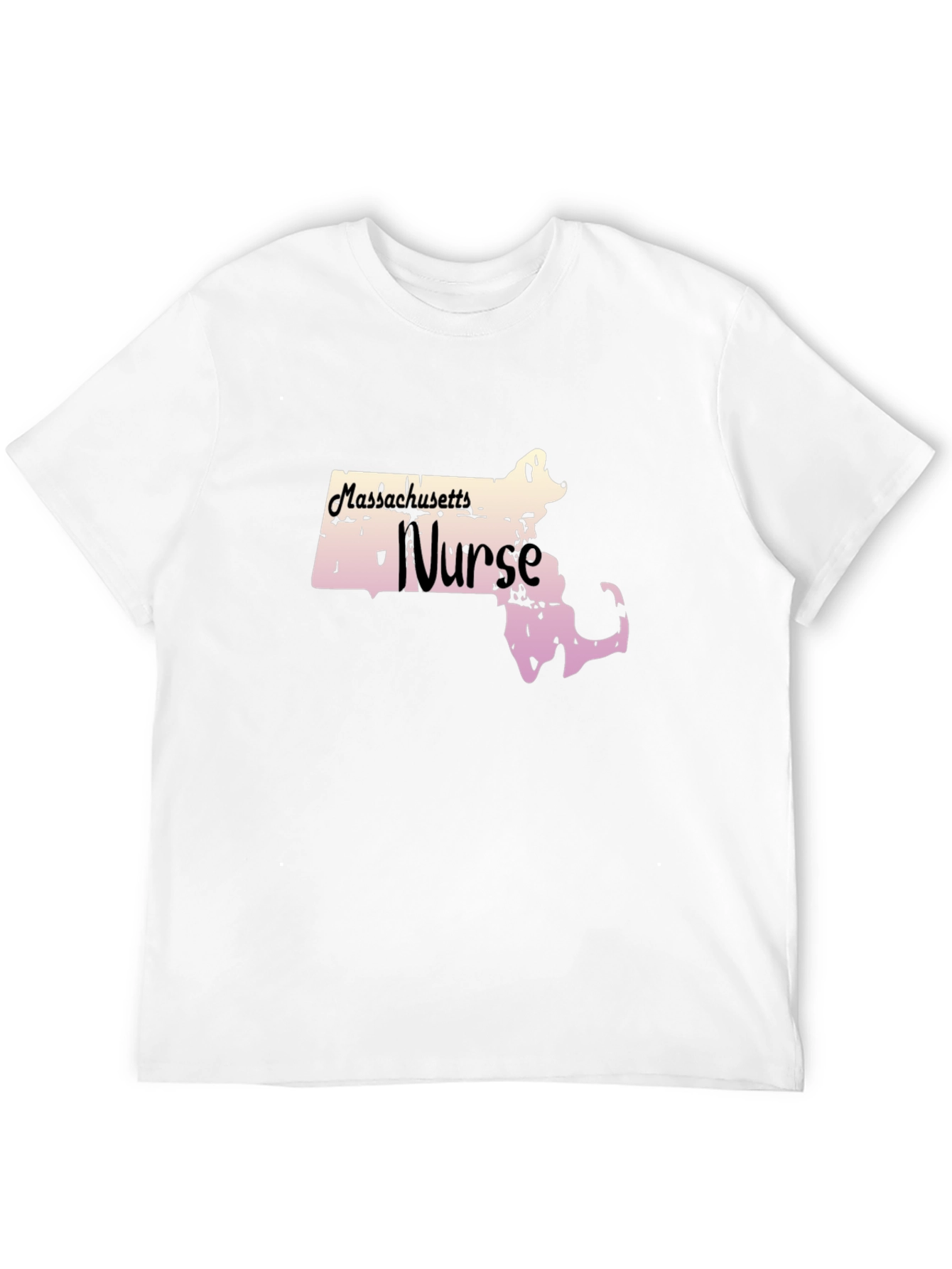 Black Massachusetts Nurse T-Shirt view 12